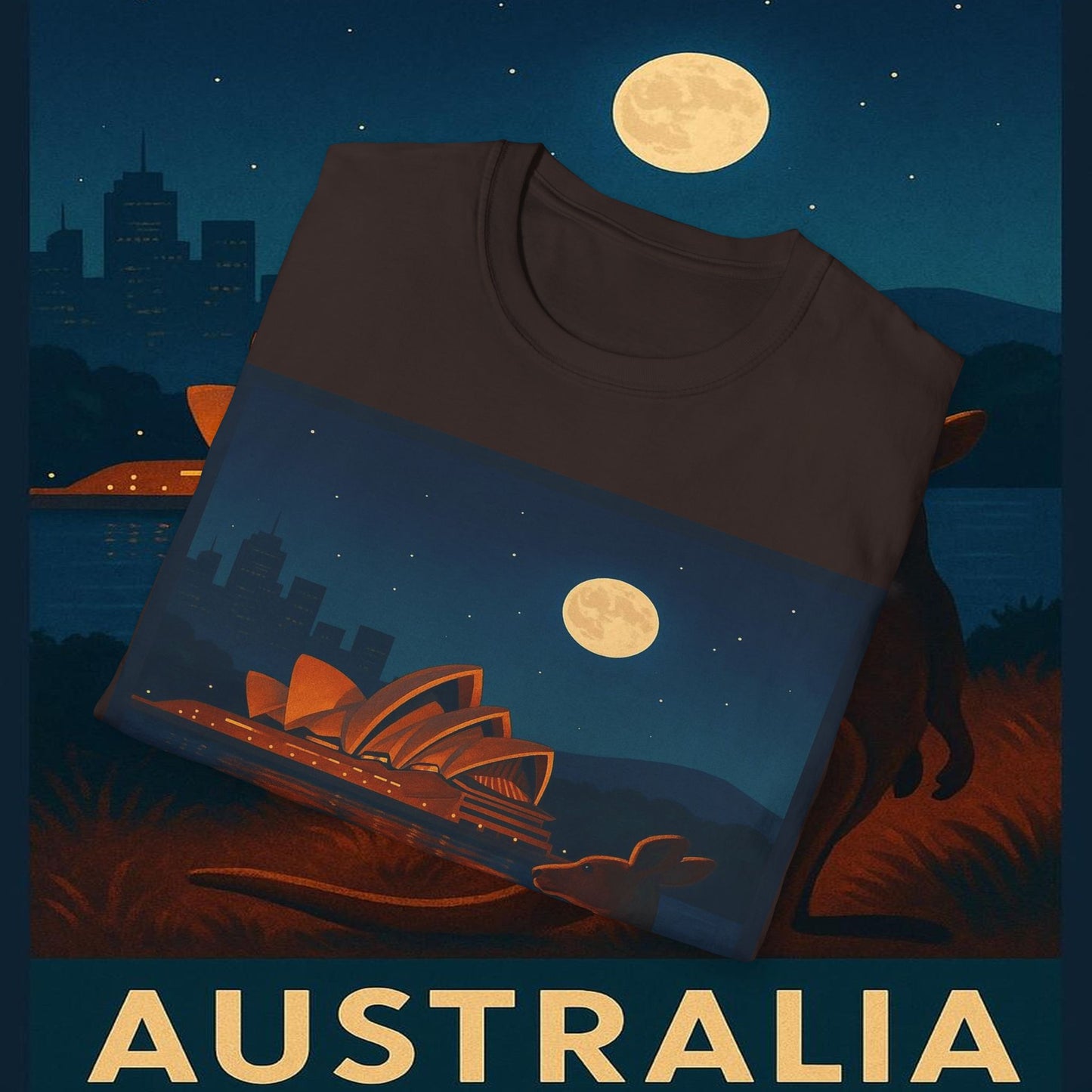 "Camiseta Australia 🌞 – Tierra de maravillas naturales y espíritu libre"