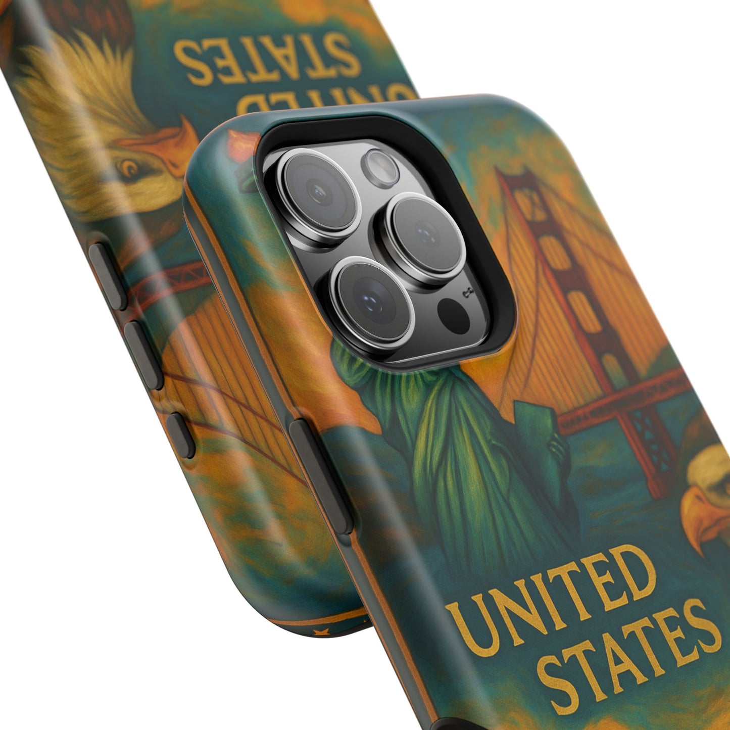 "Funda Magnética Reforzada Estados Unidos: Sueños, Libertad y Grandes Horizontes 🗽🏜️🌆"