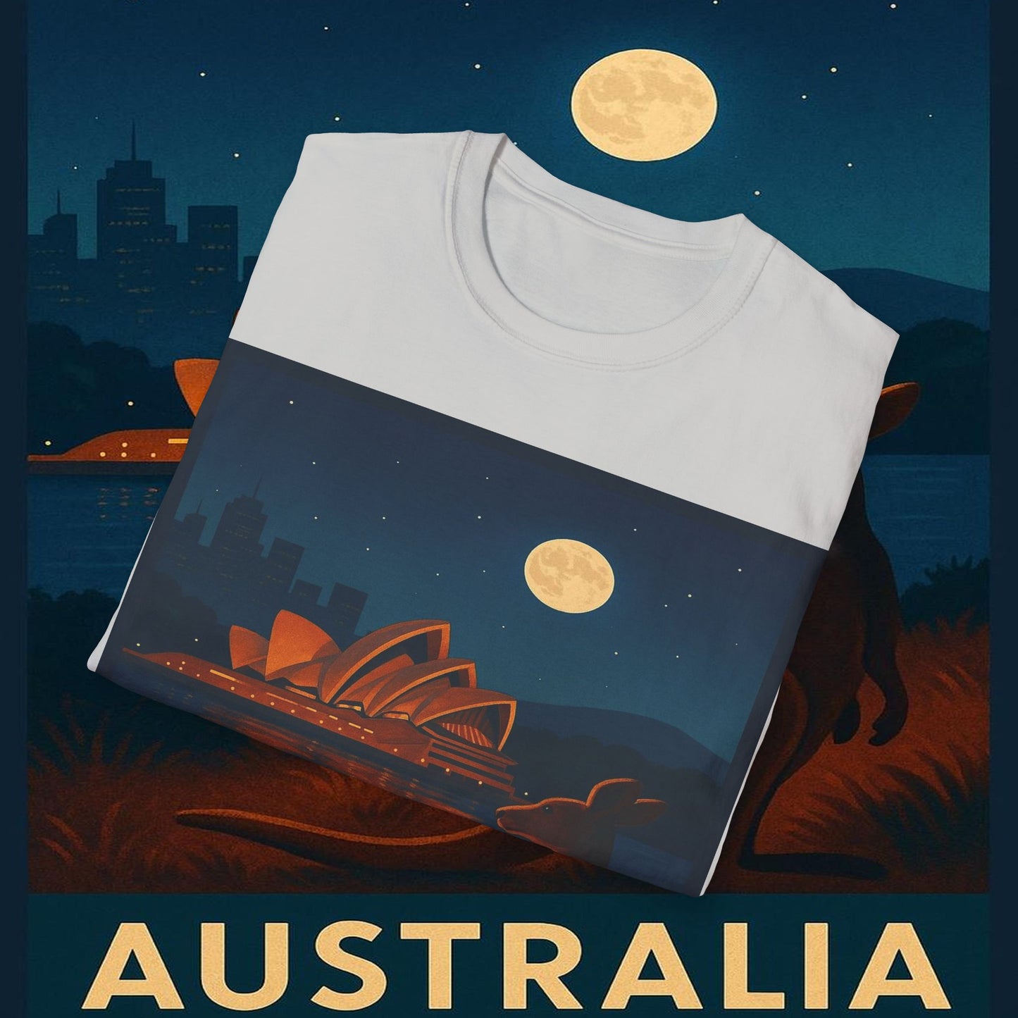 "Camiseta Australia 🌞 – Tierra de maravillas naturales y espíritu libre"