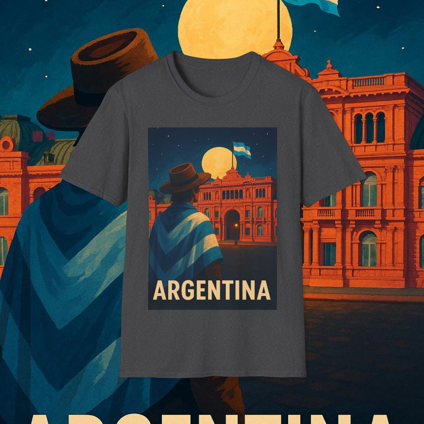 "Camiseta Argentina: Pasión, Tradición y Tierra de Sueños 🇦🇷🔥🏞️"