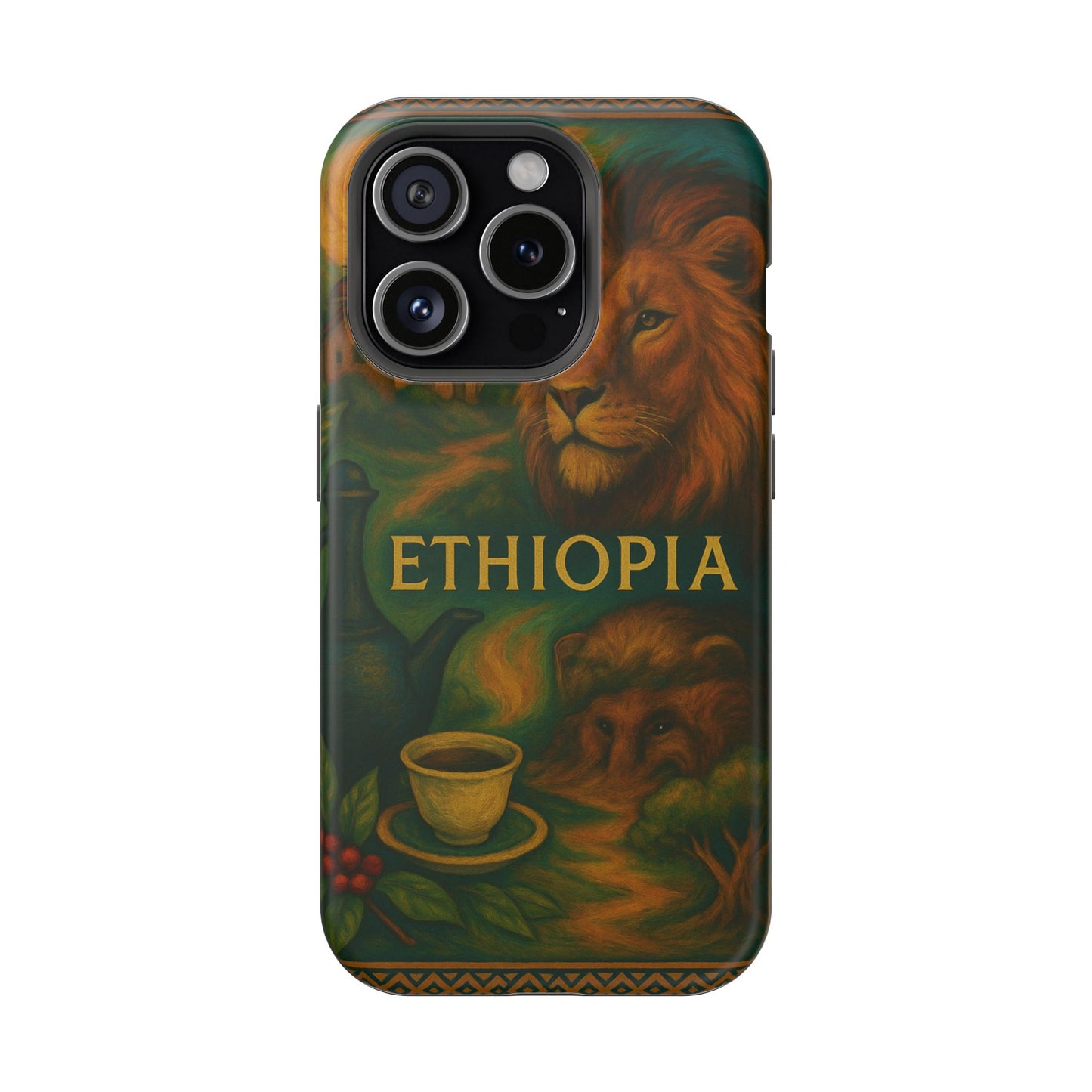 "Reinforced Magnetic Case Ethiopia – Sacred Land and Ancestral Soul"