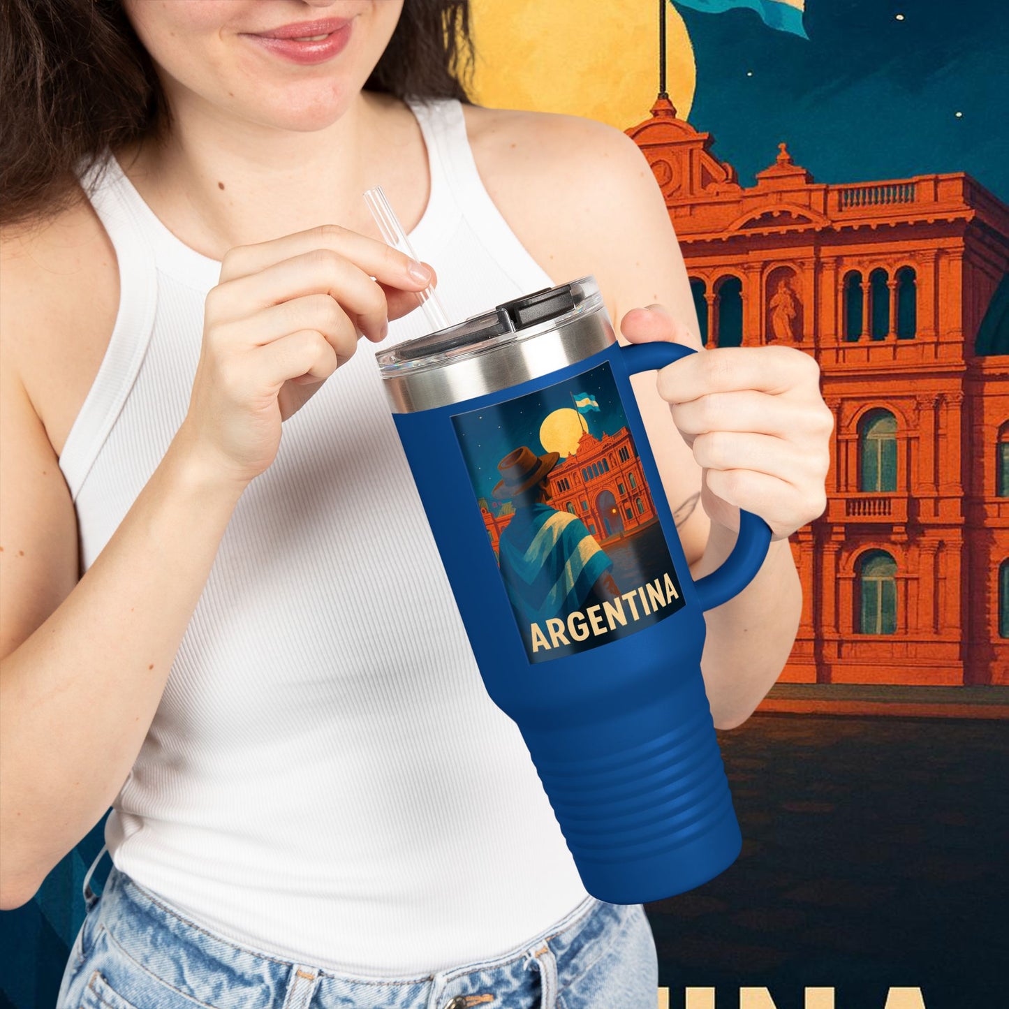 "taza de Viaje Aislada Argentina: Pasión, Tradición y Tierra de Sueños🔥🏞️"