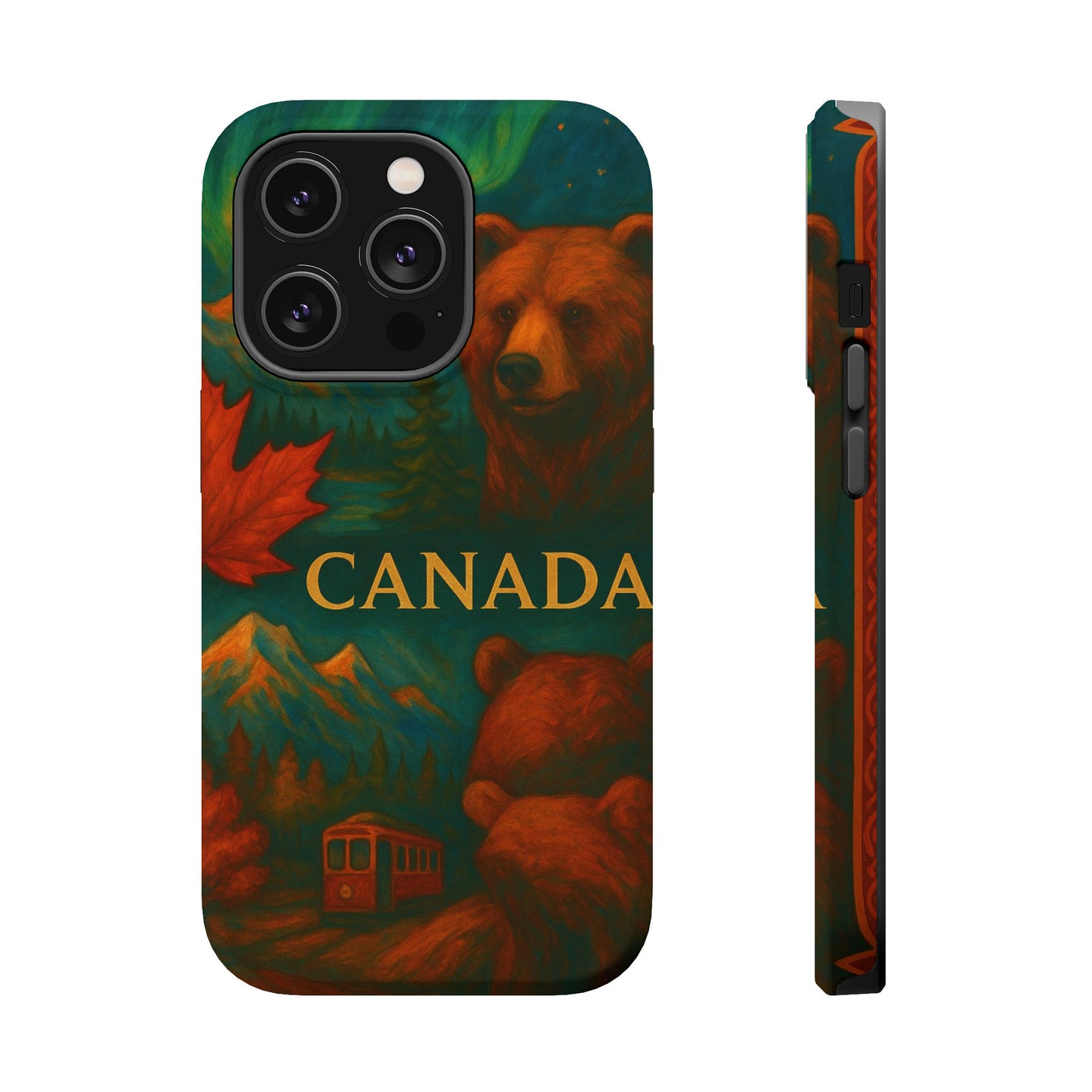 "Funda Magnética Reforzada Magnética Reforzada Canadá: Naturaleza Majestuosa y Espíritu Libre 🍁🏞️🦌"