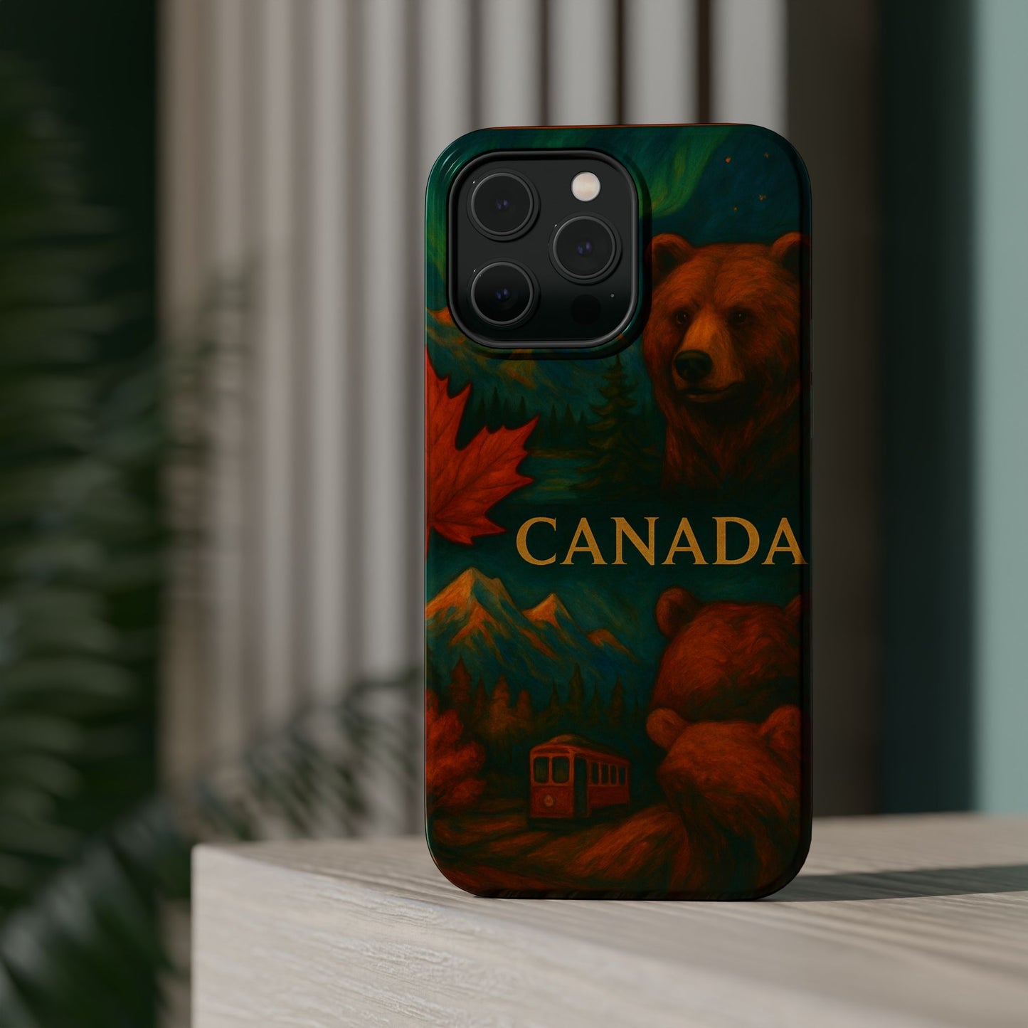 "Funda Magnética Reforzada Magnética Reforzada Canadá: Naturaleza Majestuosa y Espíritu Libre 🍁🏞️🦌"