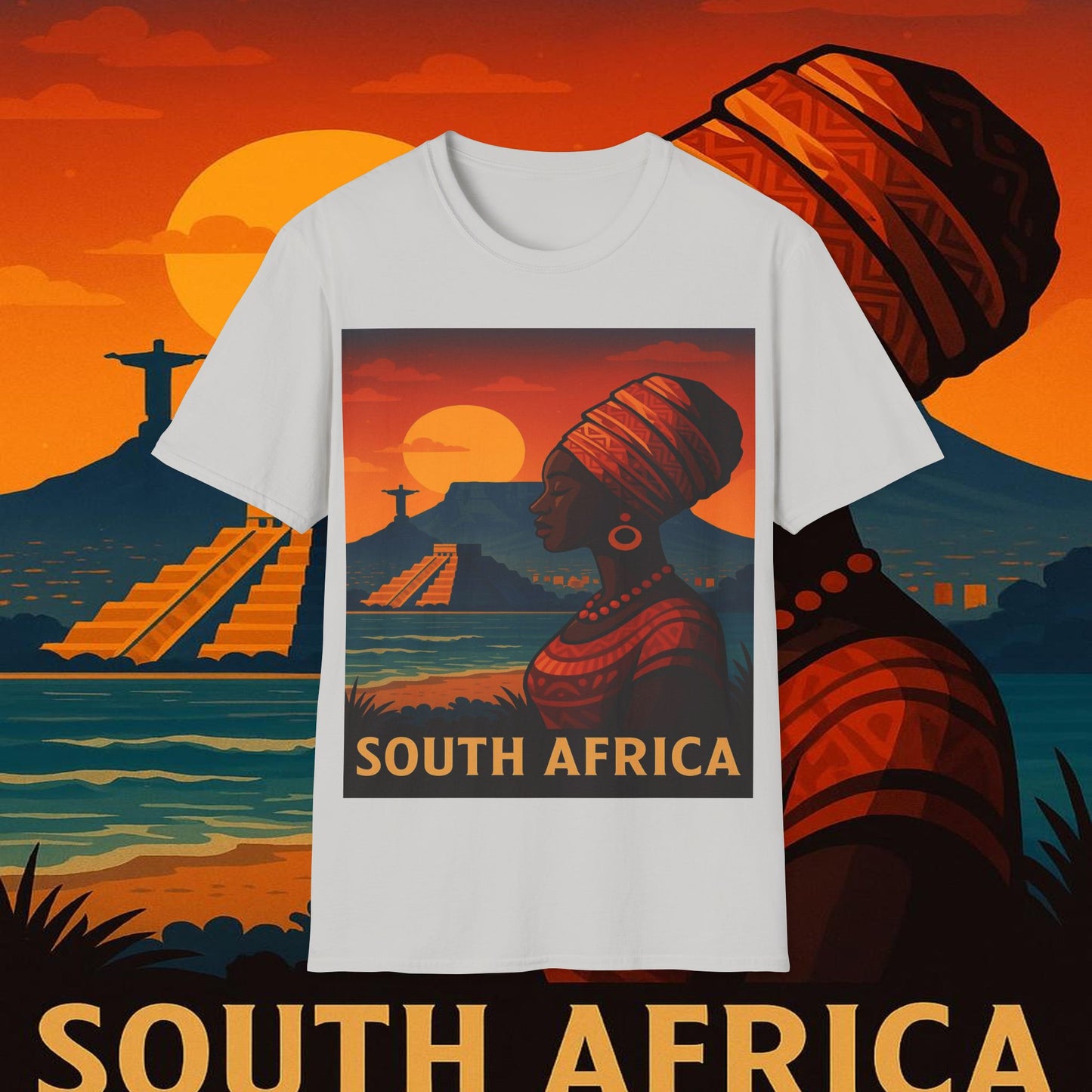 "Camiseta Sudáfrica 🌍 – Un mundo de aventuras y diversidad"