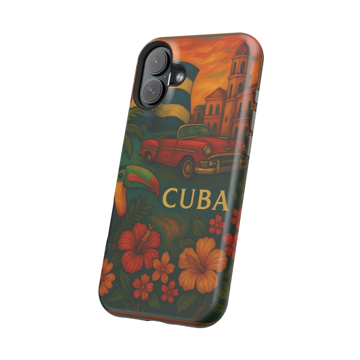 "Reinforced Magnetic Case Reinforced Magnetic Case Cuba: Rhythm, History and Caribbean Charm 🎺🚗🌴"