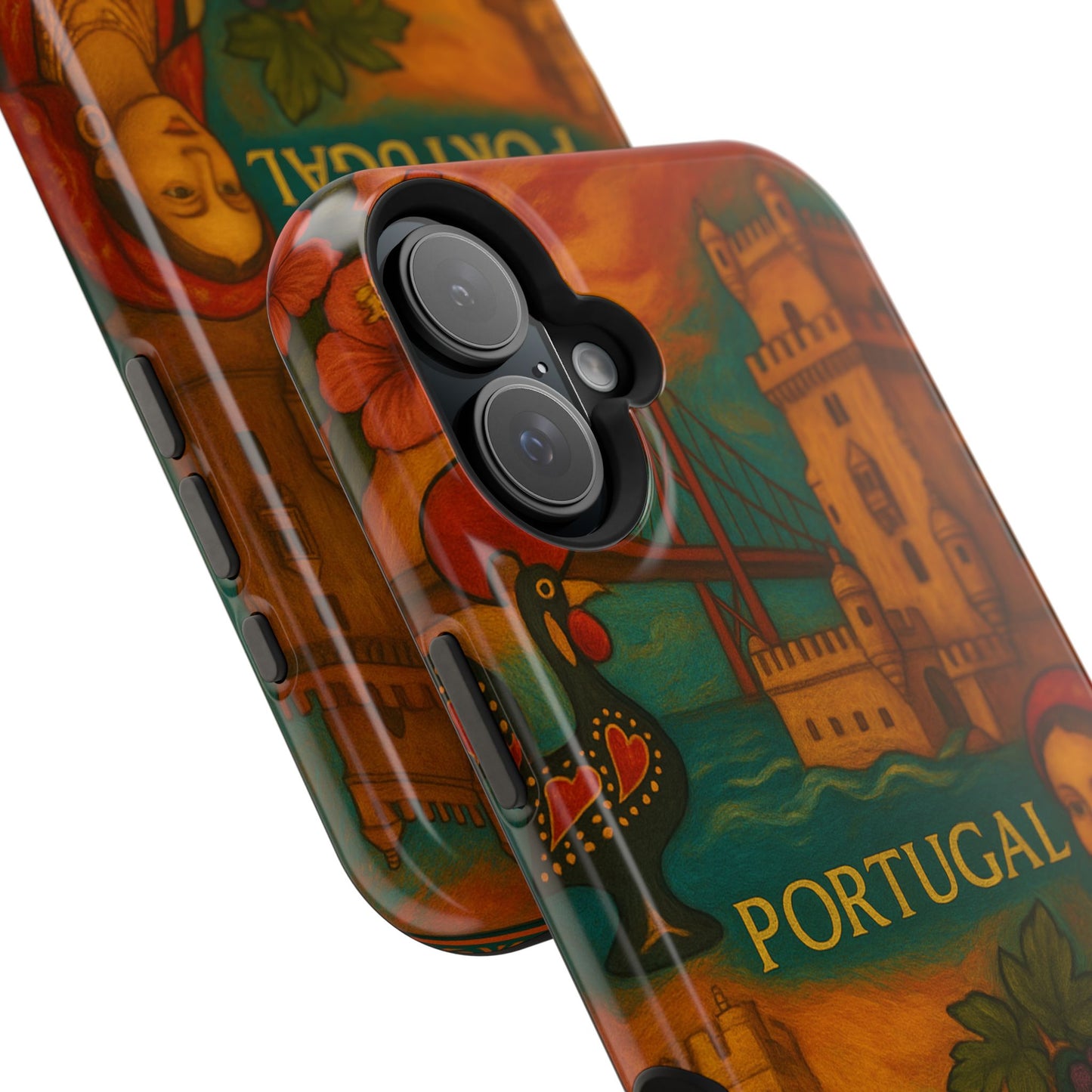 "Funda Magnética Reforzada Magnética Reforzada Portugal: Encanto Atlántico, Fados y Azulejos 🌊🎶🧿"