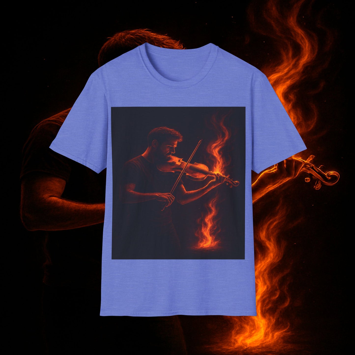 "Camiseta violin 🎻🔥 Toca con el alma. Quema con cada nota.” 🔥🎻