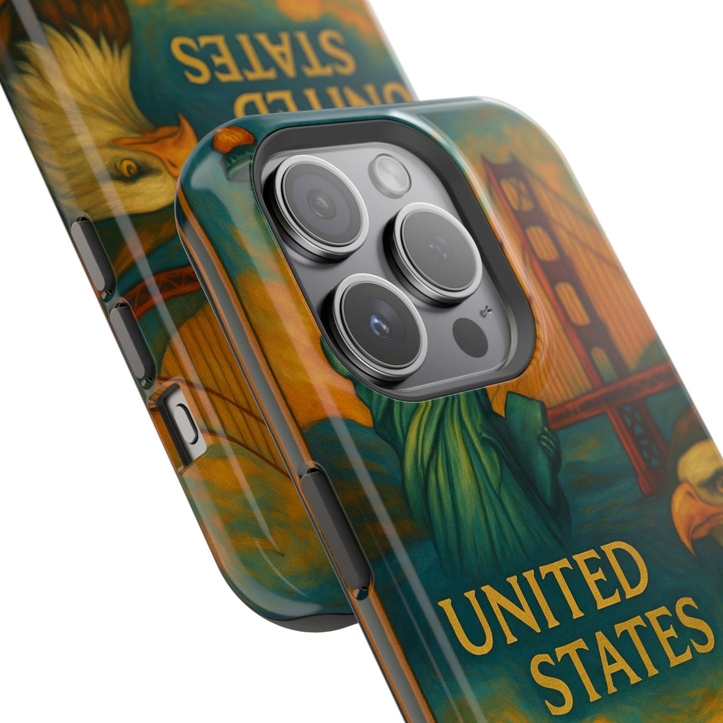 "Funda Magnética Reforzada Estados Unidos: Sueños, Libertad y Grandes Horizontes 🗽🏜️🌆"