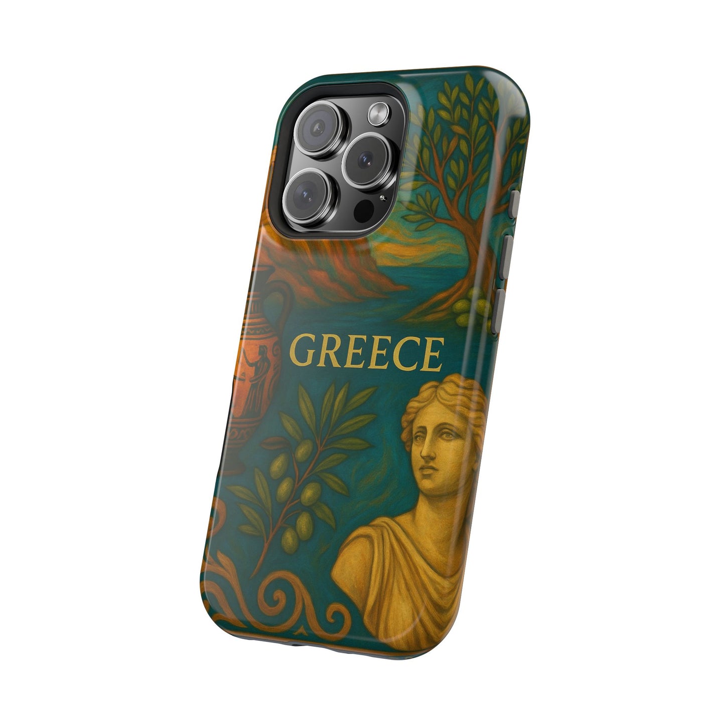 "Funda Magnética Reforzada Magnética Reforzada Grecia: Cuna de Dioses, Maravillas y Filosofía 🌊🏛️⚡"