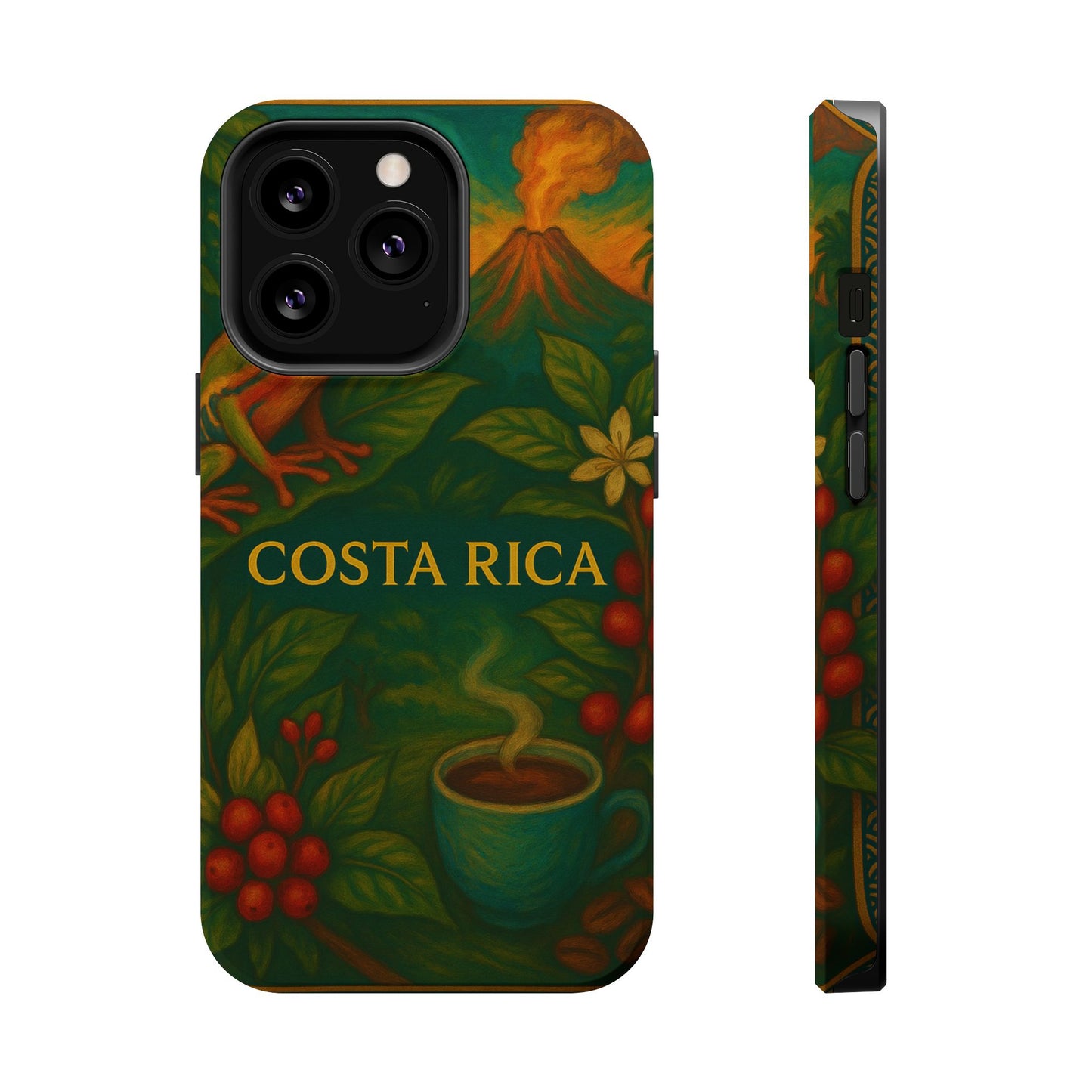 "Funda Magnética Reforzada Magnética Reforzada Costa Rica: Pura Vida entre Volcanes y Selvas 🌋🌴🦜"