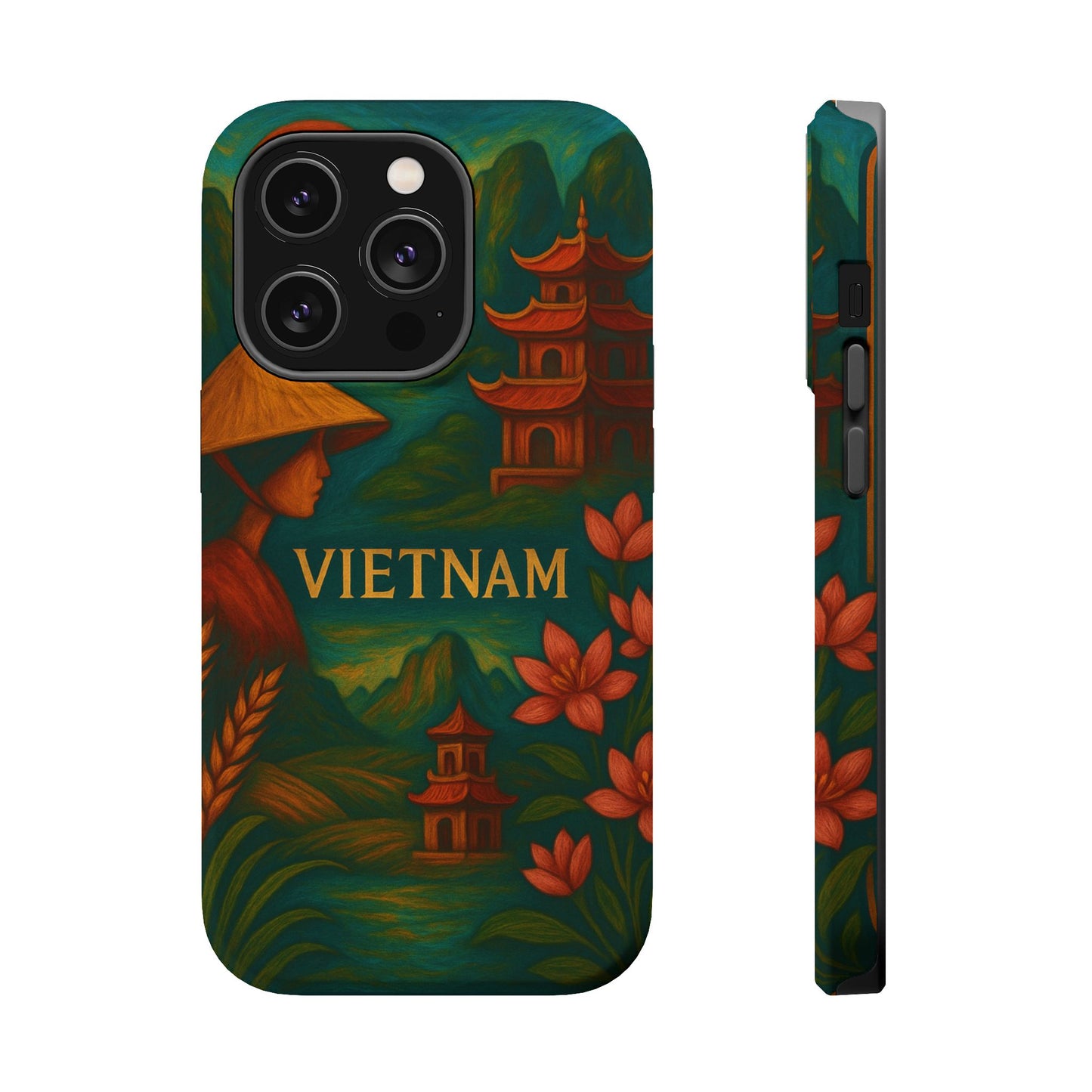 "Reinforced Magnetic Case Vietnam: Tradition, Nature and Ancestral Legends 🎋🏯🐉"
