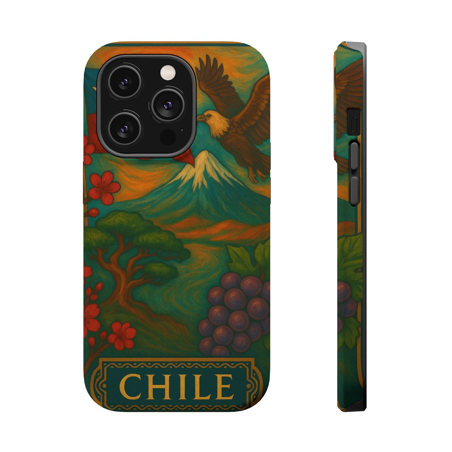 "Funda Magnética Reforzada Magnética Reforzada Chile: Naturaleza Indómita y Horizontes Eternos 🏔️🍇🏜️"