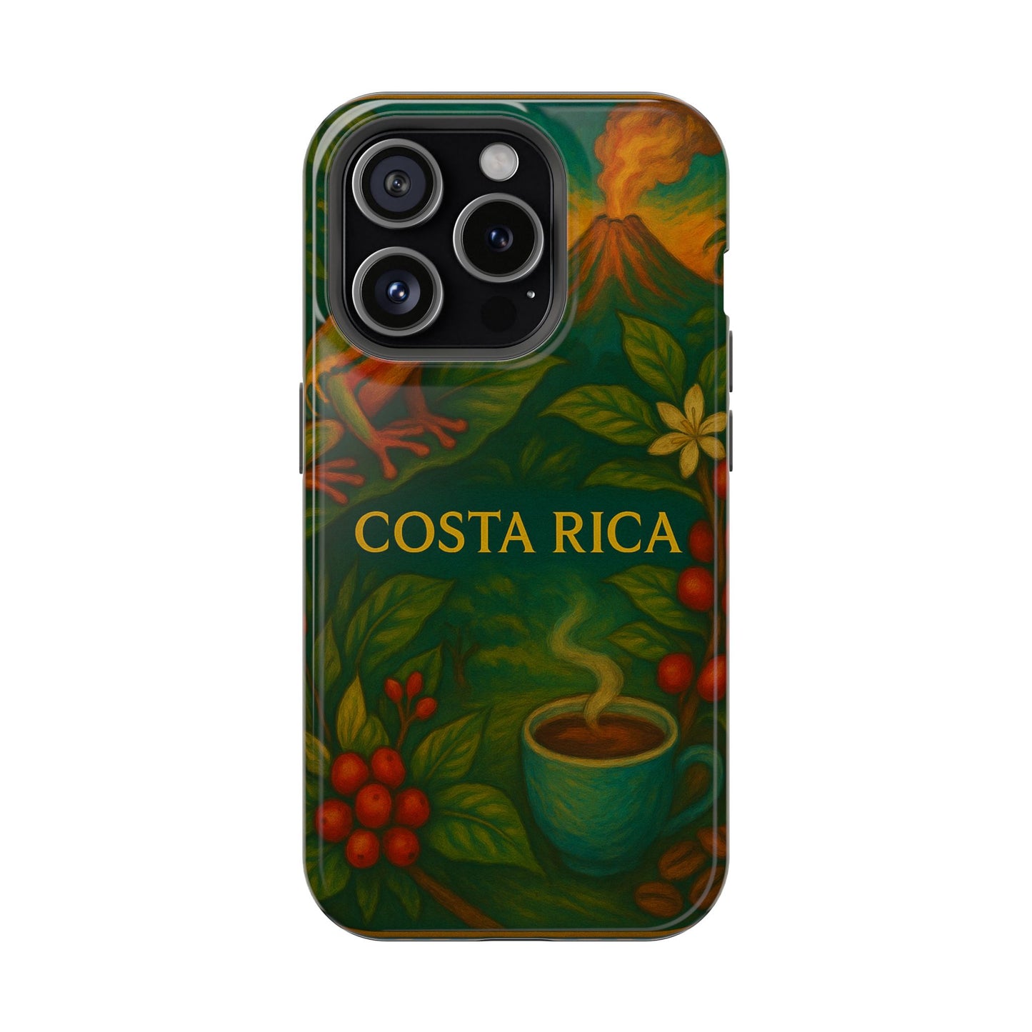 "Funda Magnética Reforzada Magnética Reforzada Costa Rica: Pura Vida entre Volcanes y Selvas 🌋🌴🦜"