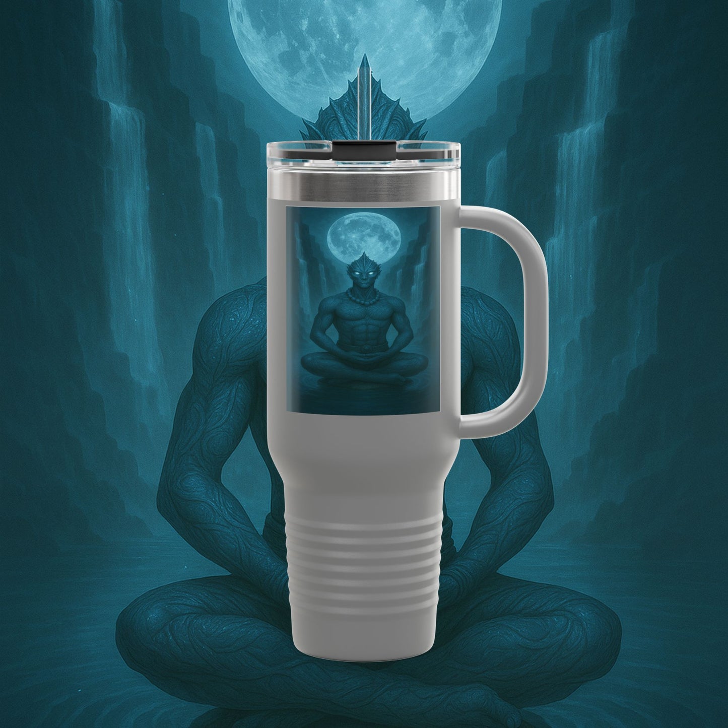 "taza de Viaje Aislada Naryzh -🌊 el Eco del Río Silente"