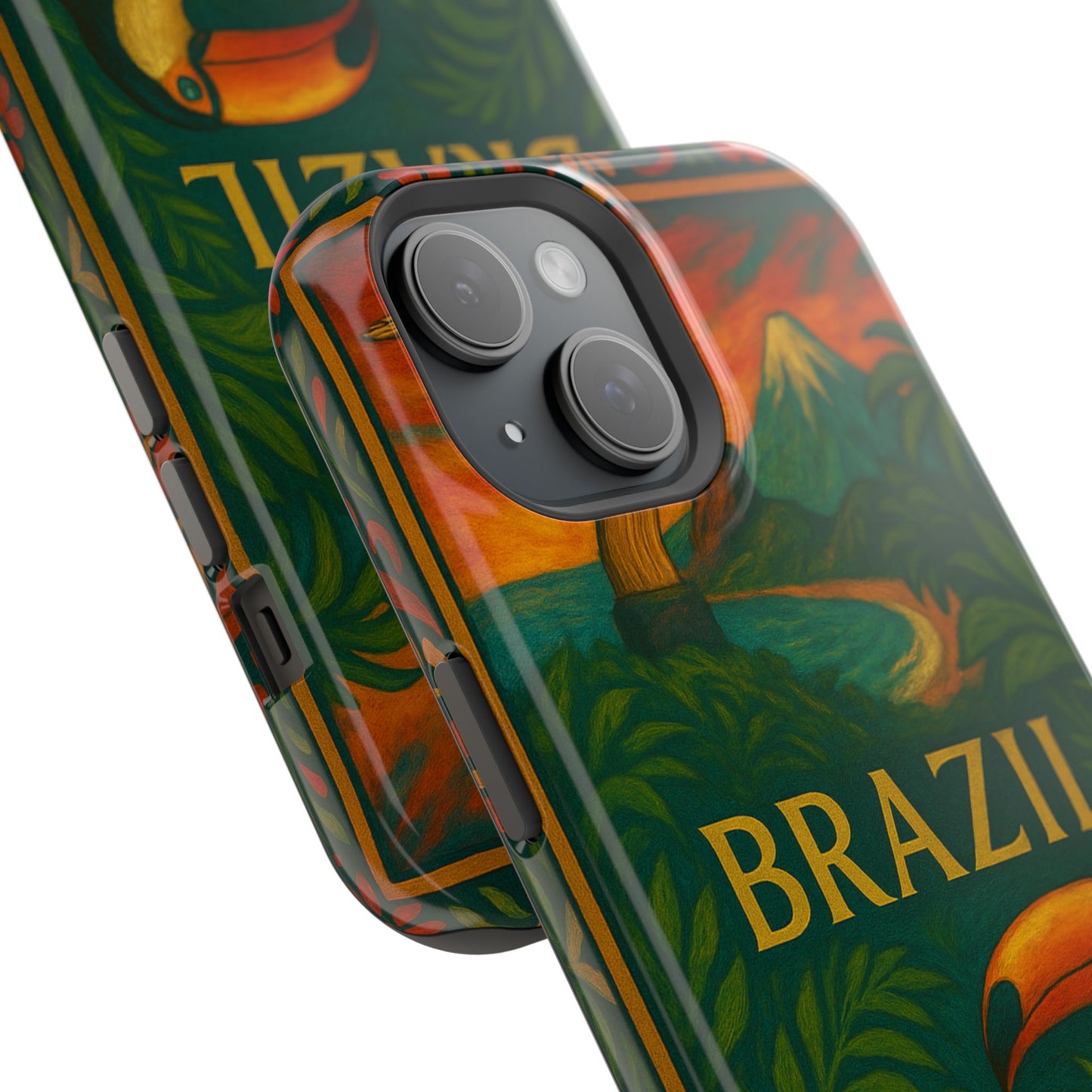 "Funda Magnética Reforzada Magnética Reforzada Brasil: Ritmo, Naturaleza y Alegría Infinita 🎶🌴🏖️"