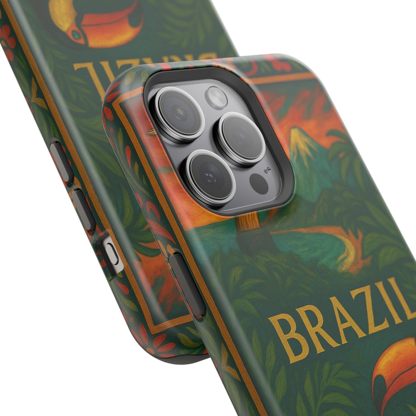"Funda Magnética Reforzada Magnética Reforzada Brasil: Ritmo, Naturaleza y Alegría Infinita 🎶🌴🏖️"