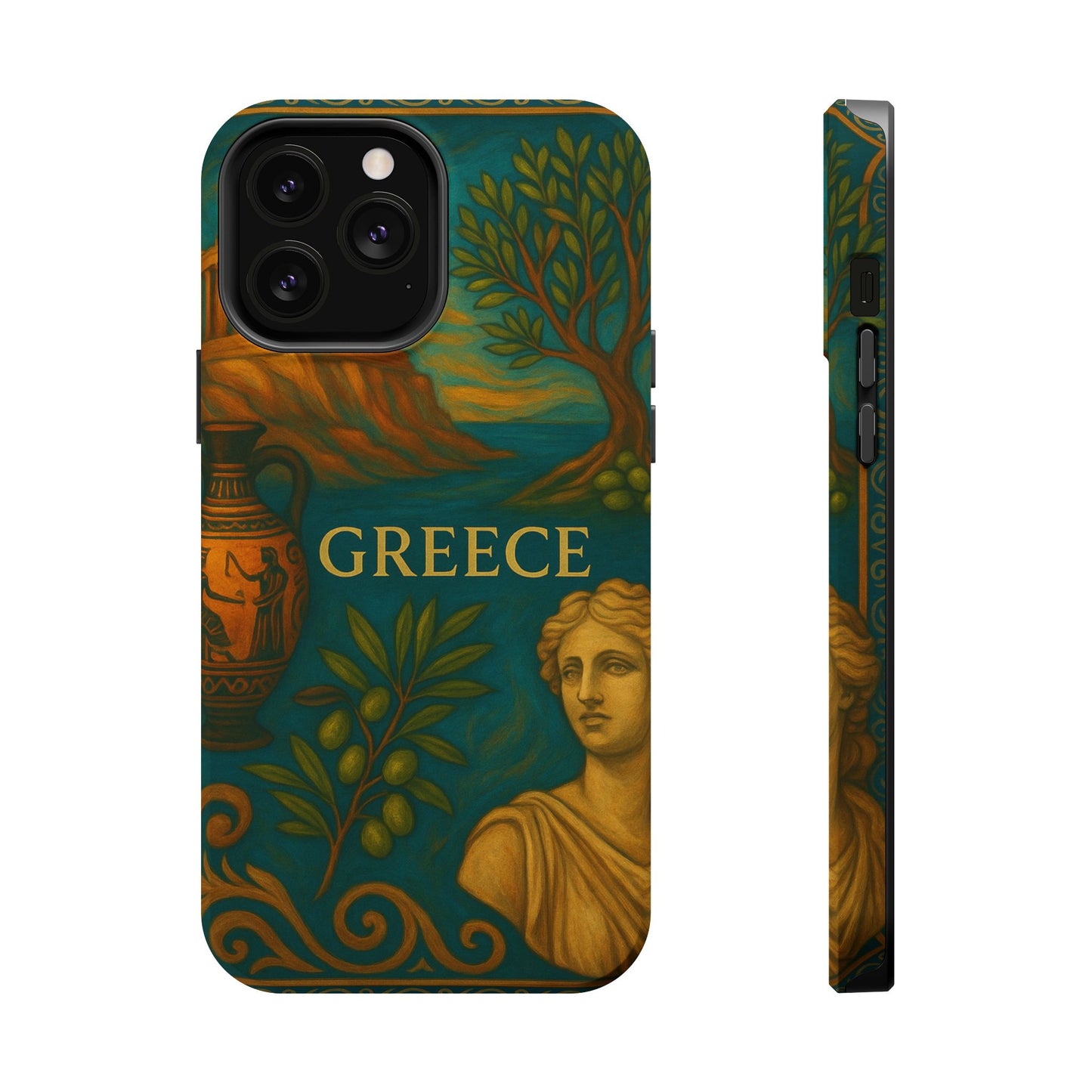 "Funda Magnética Reforzada Magnética Reforzada Grecia: Cuna de Dioses, Maravillas y Filosofía 🌊🏛️⚡"