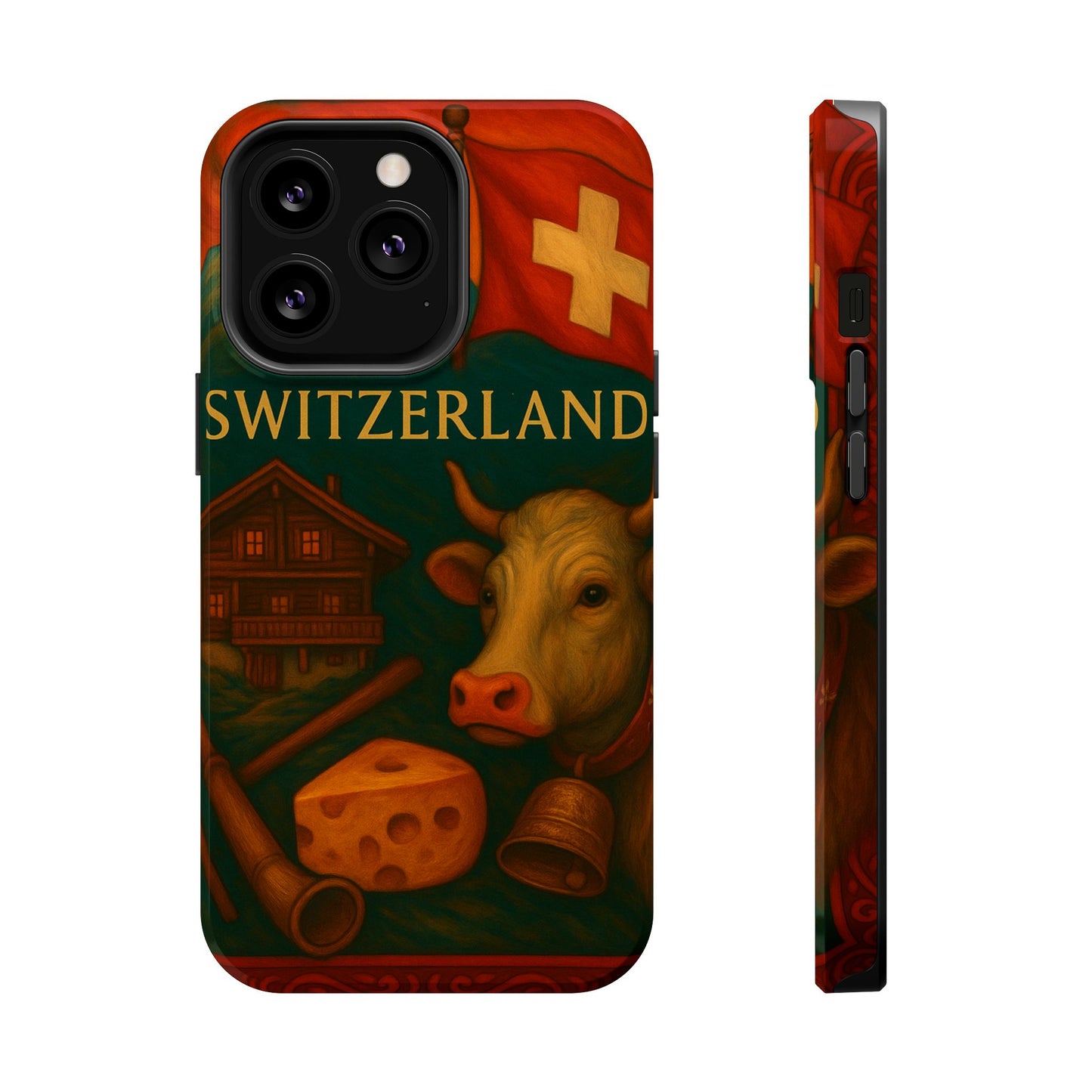 "Funda Magnética Reforzada Magnética Reforzada suiza❄️ – Tierra de montañas majestuosas y precisión legendaria"
