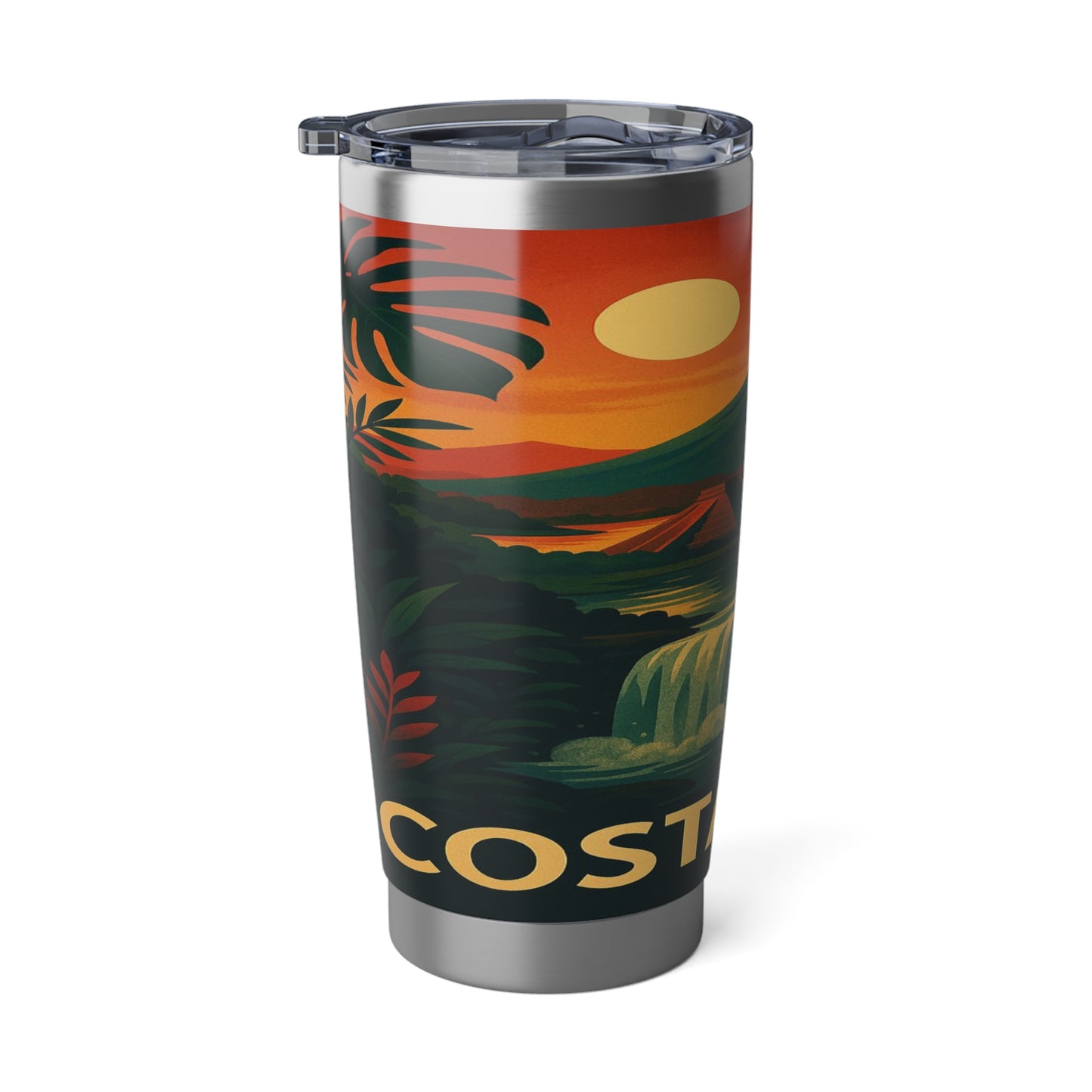 "Vaso Térmico Vagabond 20oz Costa Rica: Pura Vida entre Volcanes y Selvas 🌋🌴🦜"