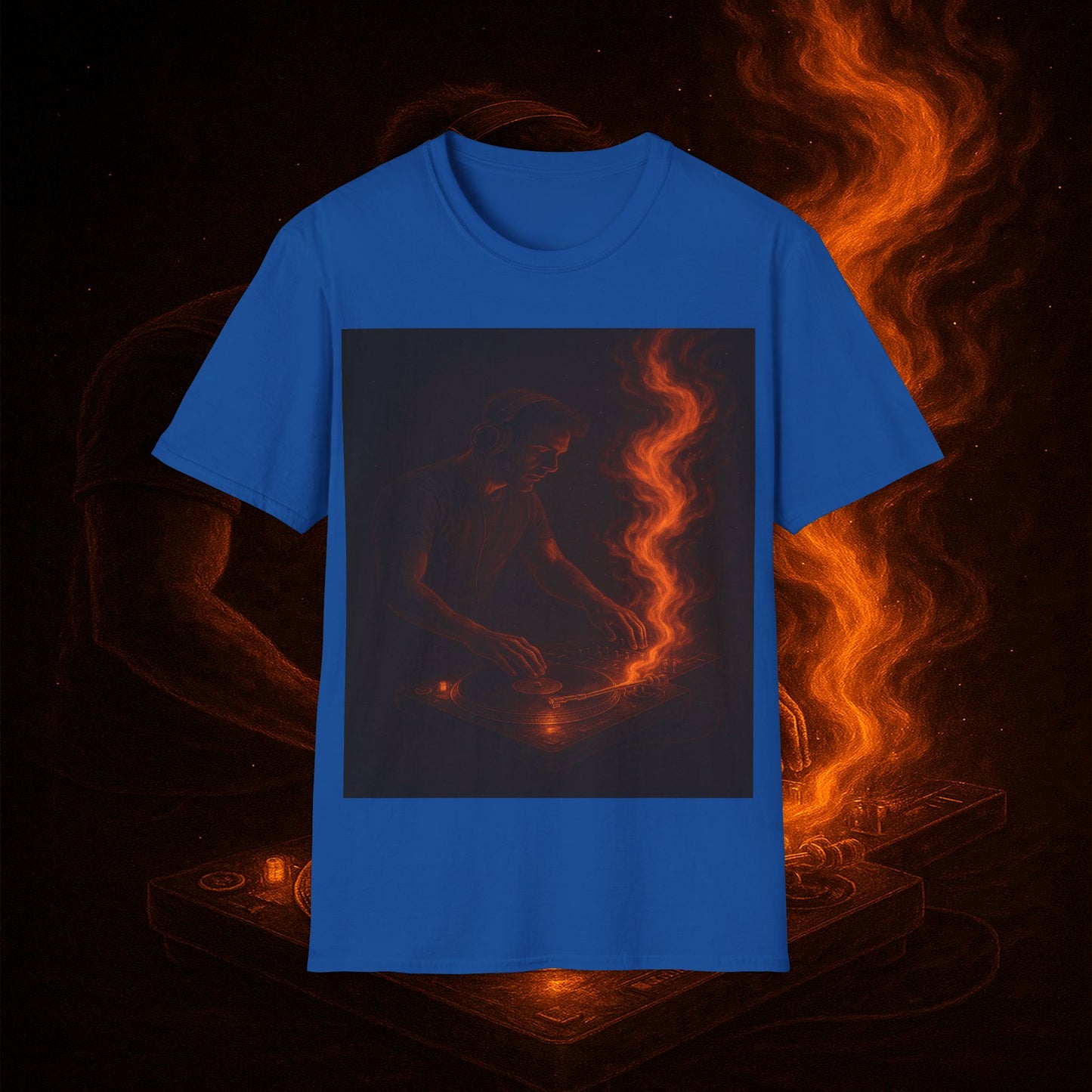 "Camiseta dj 🎧🔥 No mezclas canciones… mezclas fuego.” 🔥🎧