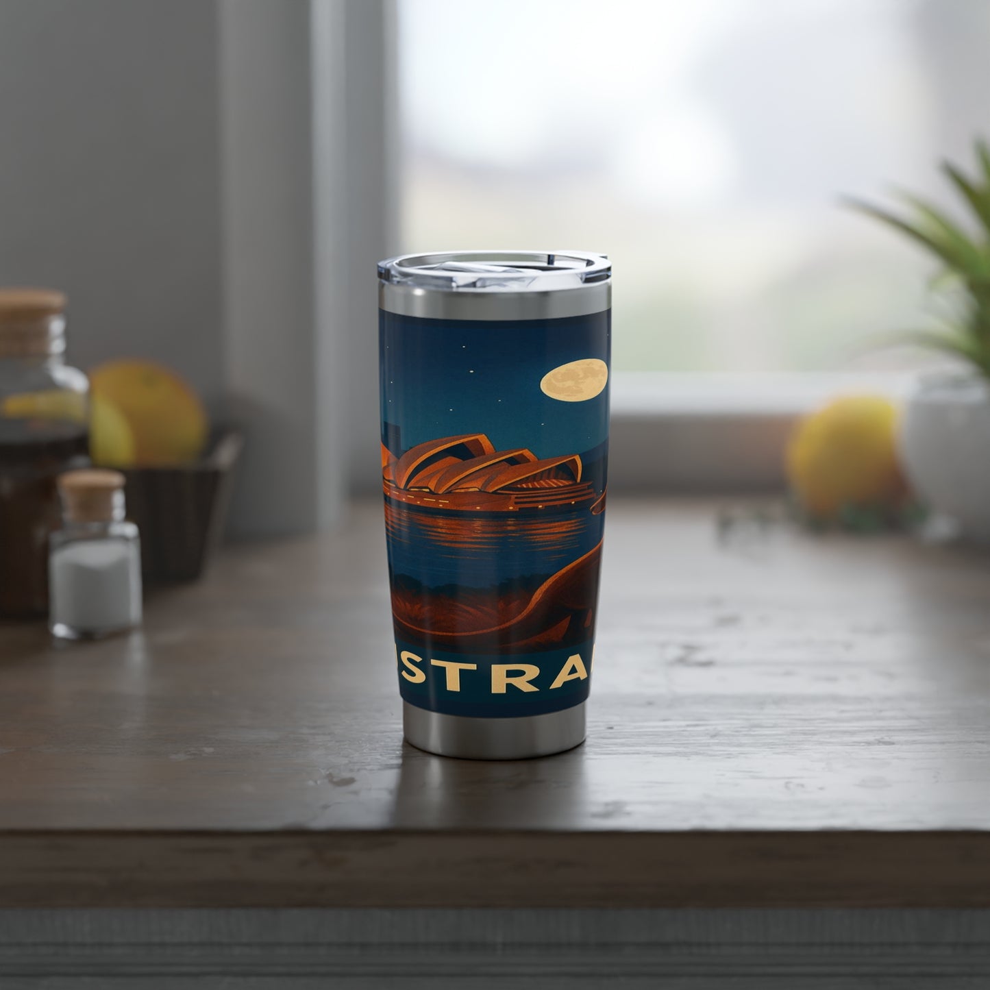 "Vaso Térmico Vagabond 20oz Australia🌞 – Tierra de maravillas naturales y espíritu libre"