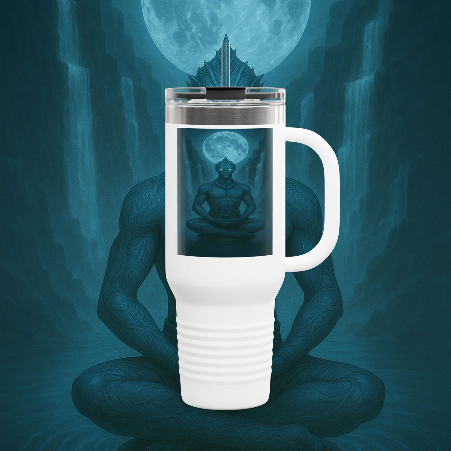"taza de Viaje Aislada Naryzh -🌊 el Eco del Río Silente"