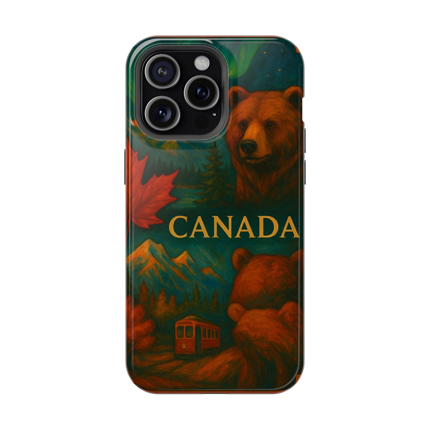 "Funda Magnética Reforzada Magnética Reforzada Canadá: Naturaleza Majestuosa y Espíritu Libre 🍁🏞️🦌"