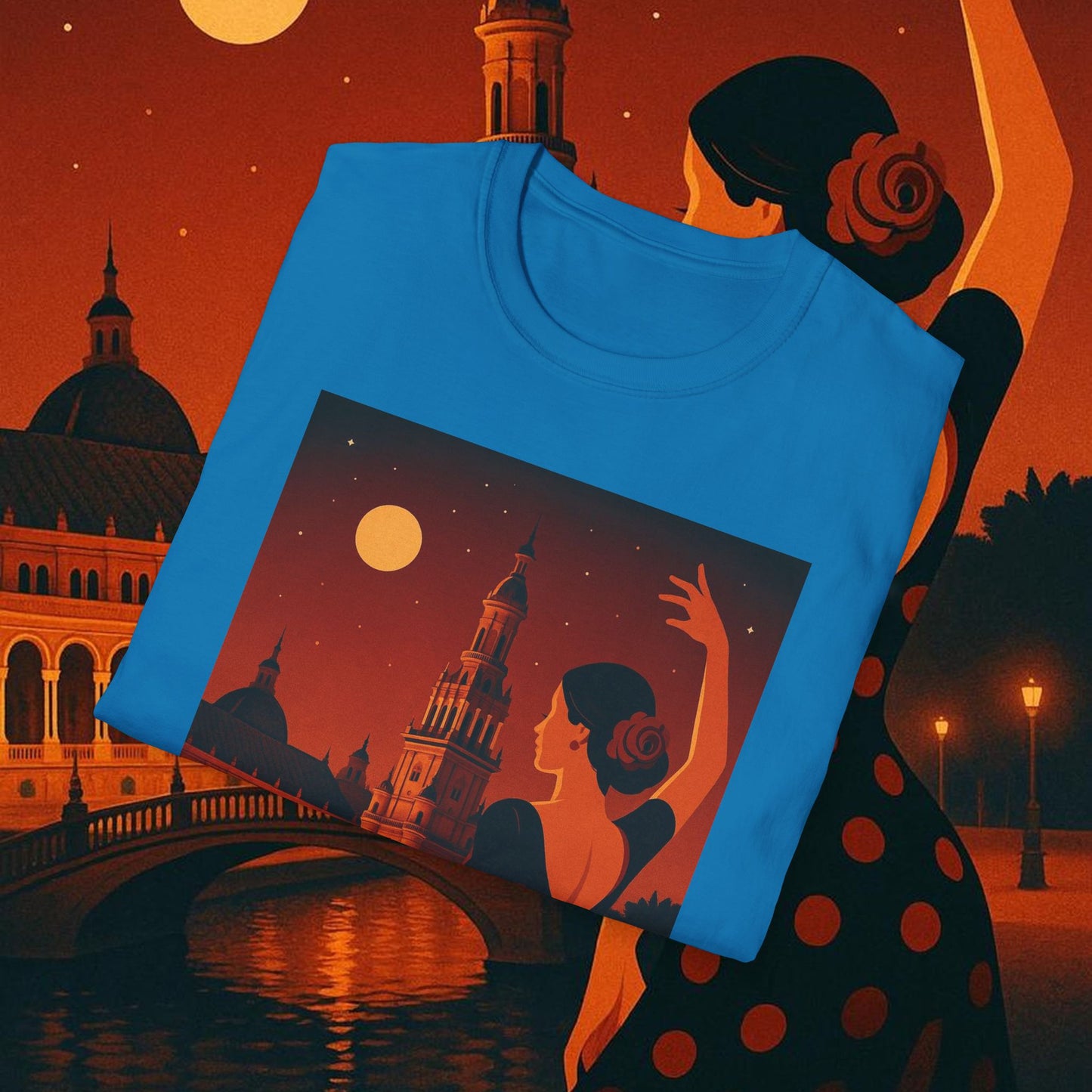 "Camiseta España: Pasión, Arte y Sabores que Enamoran 🎨💃🍷"