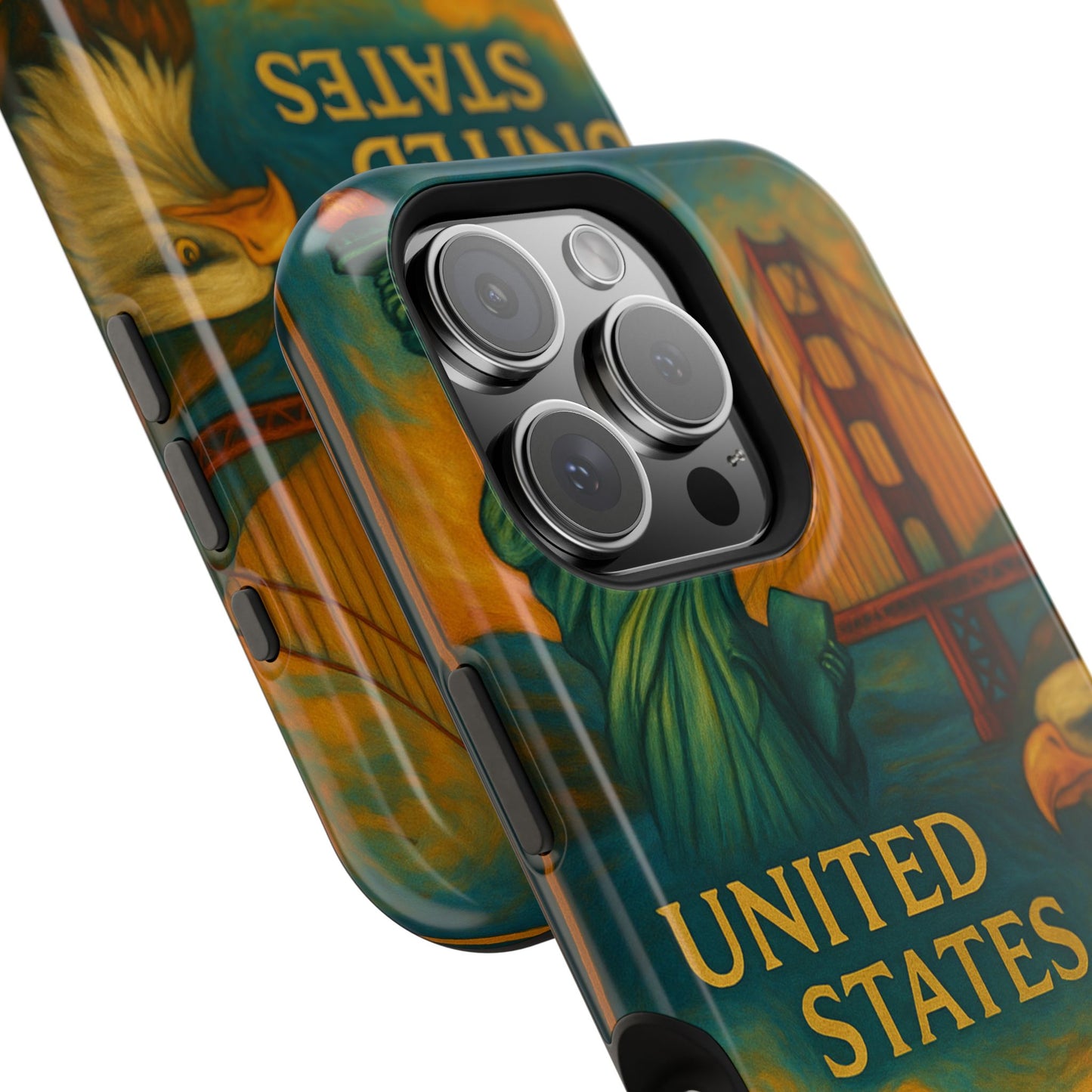 "Funda Magnética Reforzada Estados Unidos: Sueños, Libertad y Grandes Horizontes 🗽🏜️🌆"