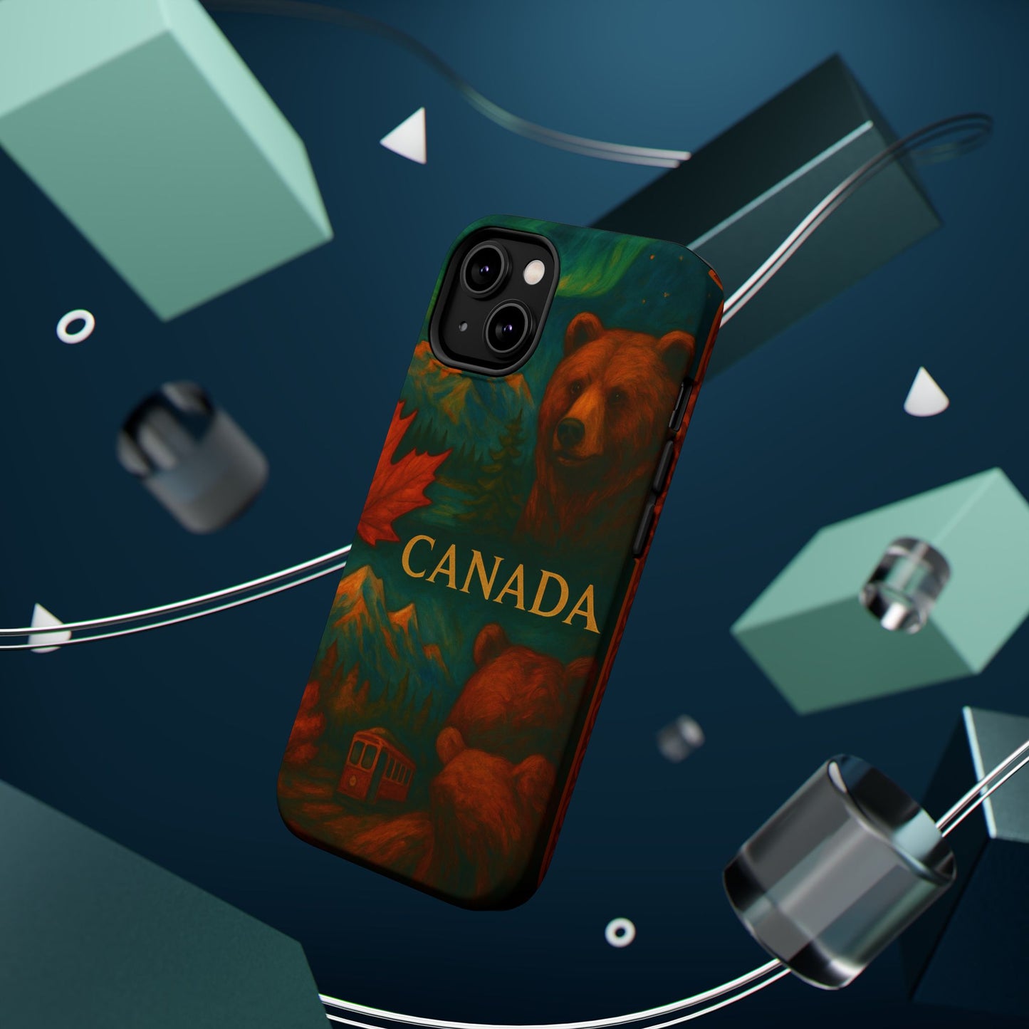 "Funda Magnética Reforzada Magnética Reforzada Canadá: Naturaleza Majestuosa y Espíritu Libre 🍁🏞️🦌"