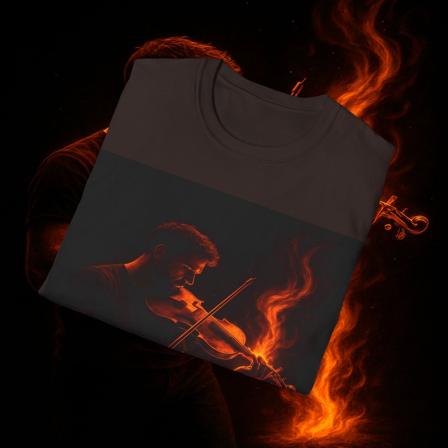 "Camiseta violin 🎻🔥 Toca con el alma. Quema con cada nota.” 🔥🎻
