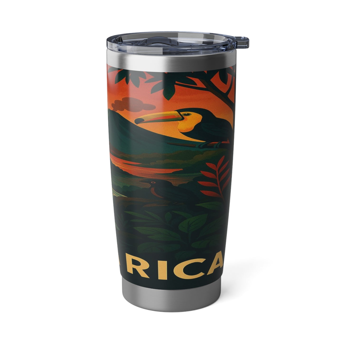 "Vaso Térmico Vagabond 20oz Costa Rica: Pura Vida entre Volcanes y Selvas 🌋🌴🦜"