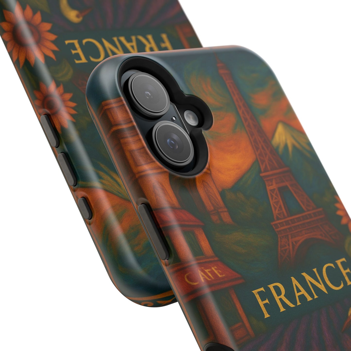 "Funda Magnética Reforzada Francia: Romance bajo la Luna 🌙🗼✨"