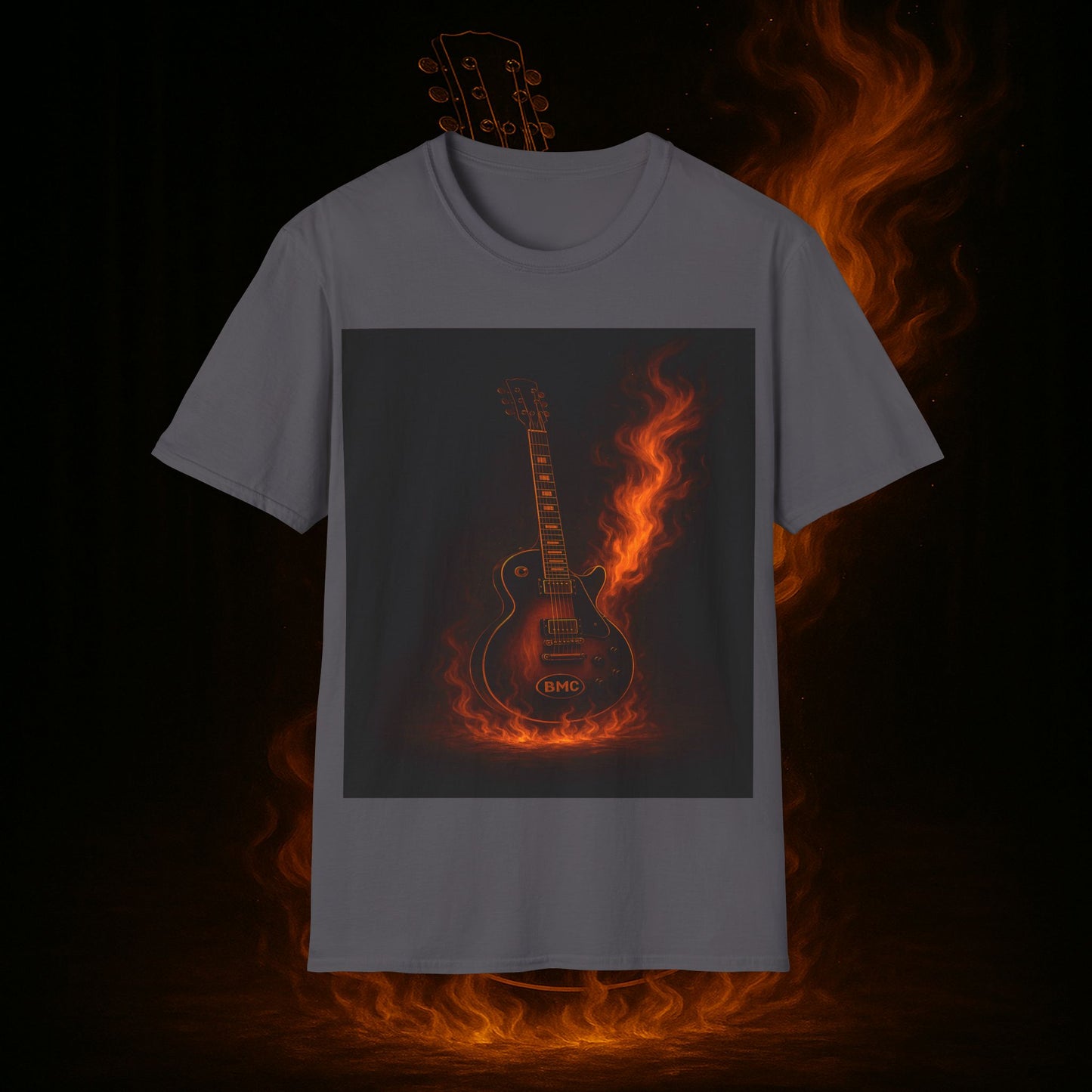 "Camiseta guitarra 🎸🔥Donde vibra una cuerda, nace una llamarada.” 🔥🎸