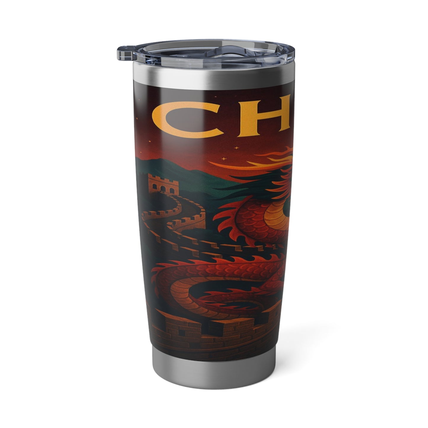 "Vaso Térmico Vagabond 20oz China – Dragones, murallas y leyendas eternas"
