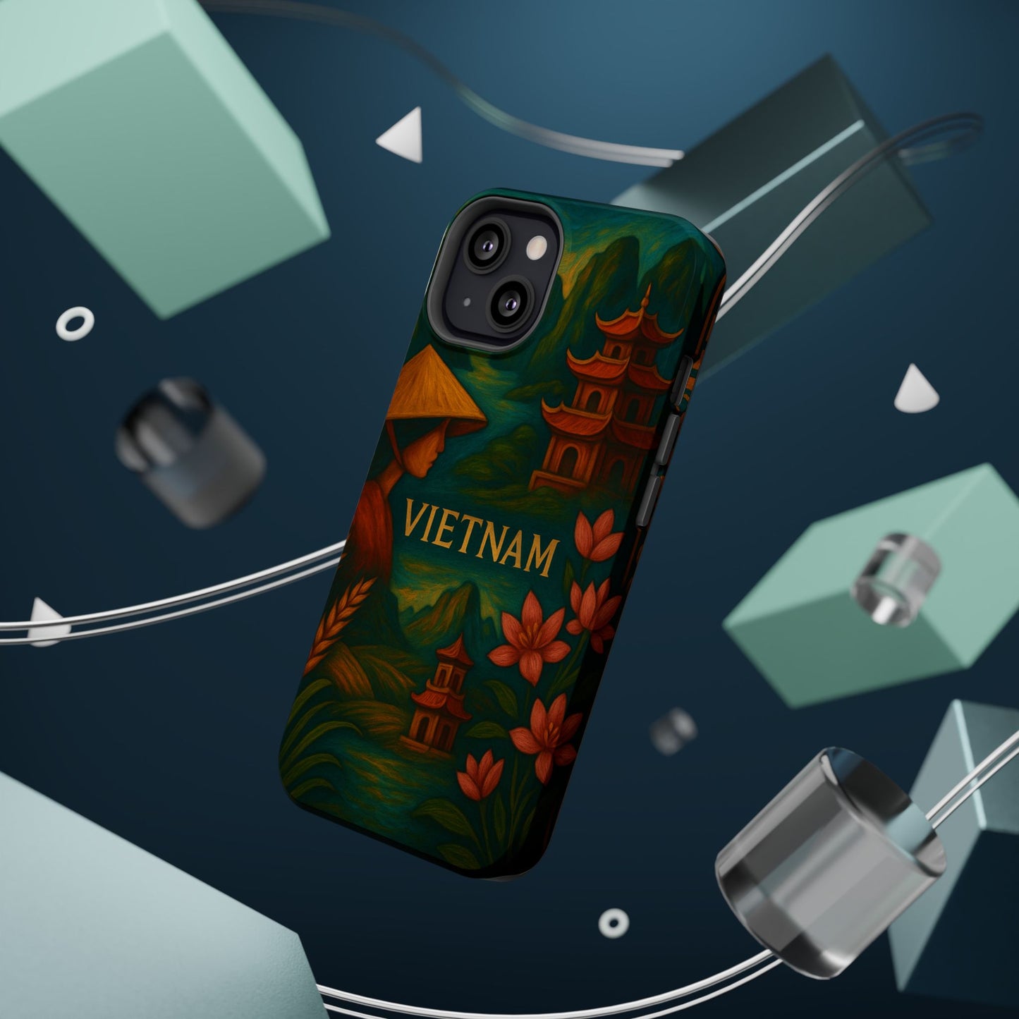 "Reinforced Magnetic Case Vietnam: Tradition, Nature and Ancestral Legends 🎋🏯🐉"