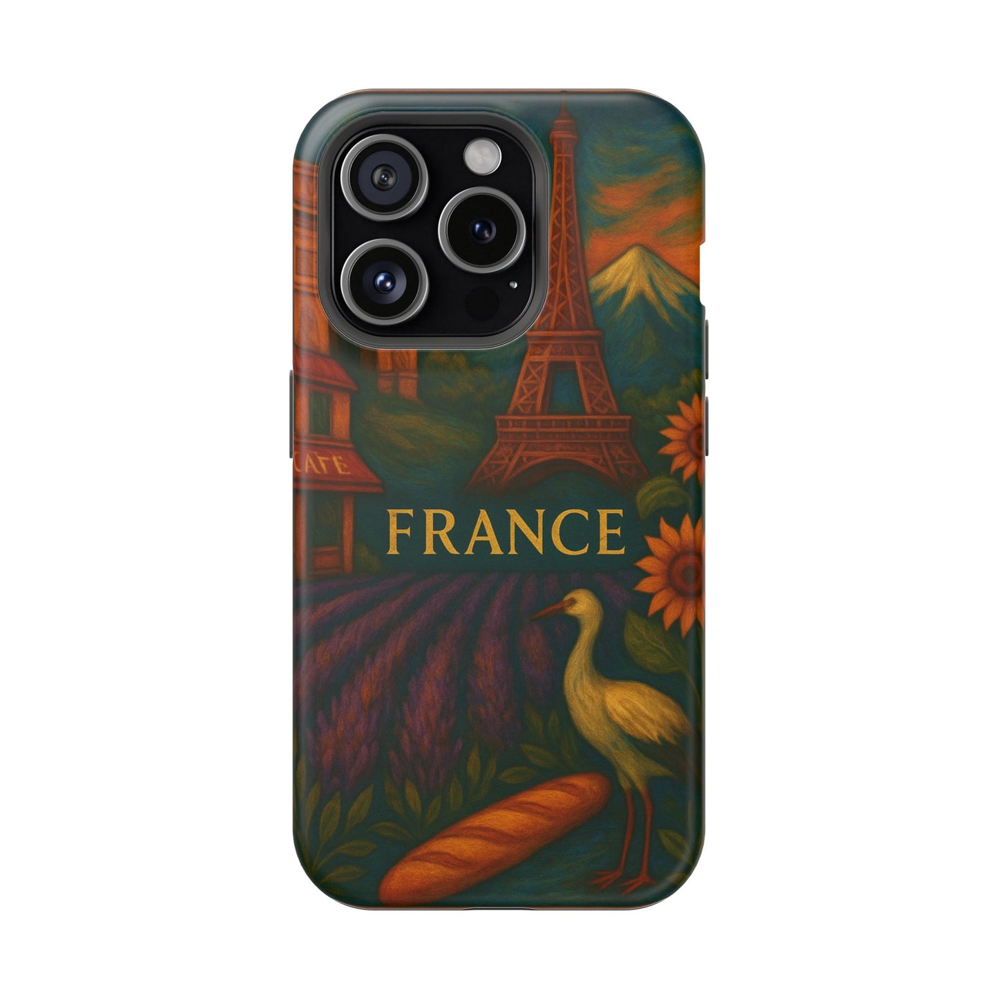 "Funda Magnética Reforzada Francia: Romance bajo la Luna 🌙🗼✨"