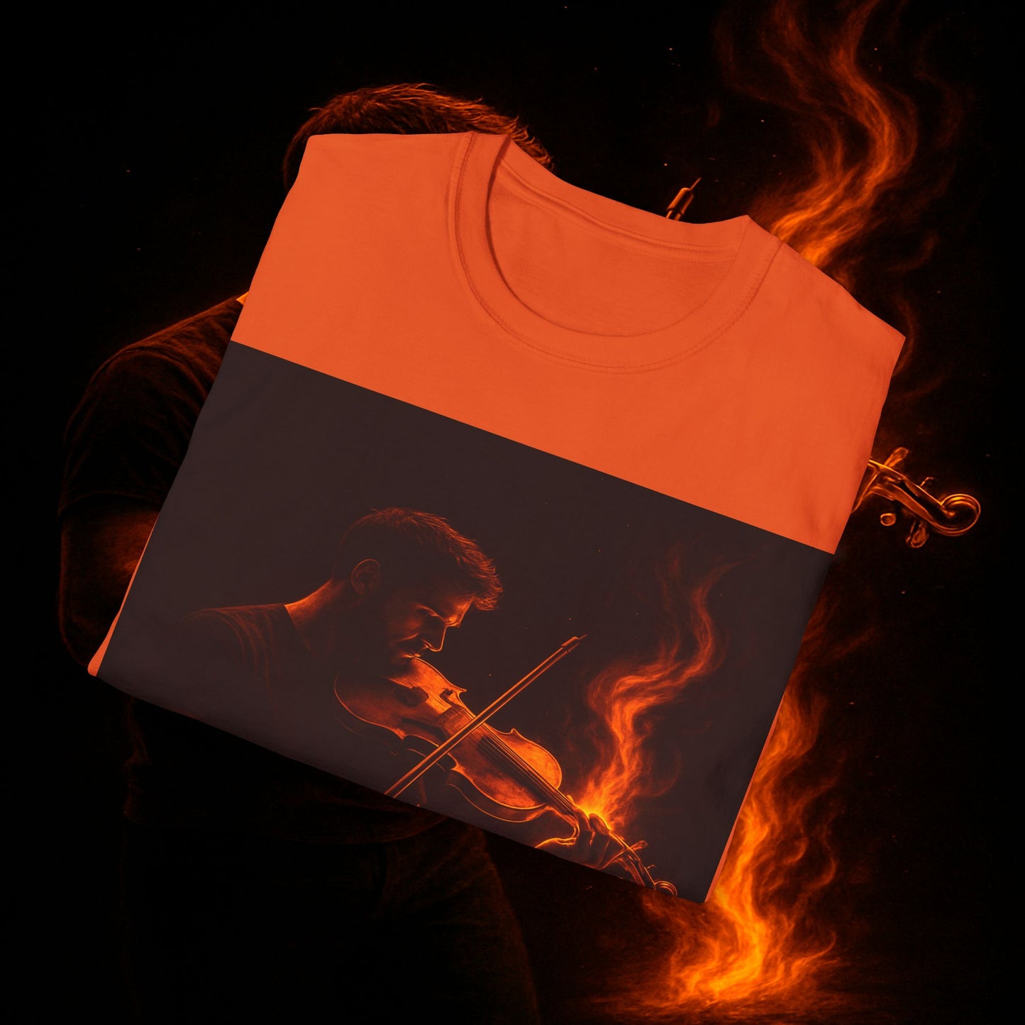 "Camiseta violin 🎻🔥 Toca con el alma. Quema con cada nota.” 🔥🎻