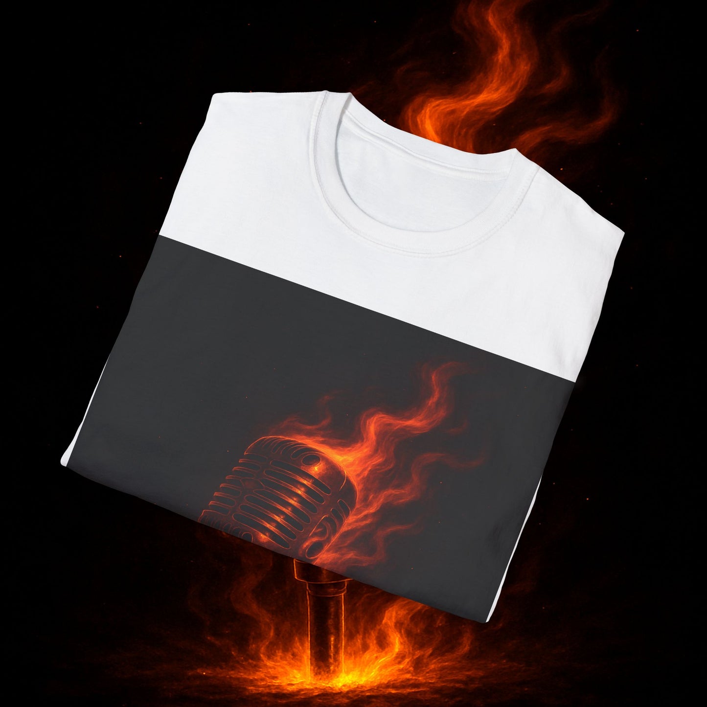 "Camiseta voz 🎤🔥Dilo con fuego. Cántalo con alma.” 🔥🎤