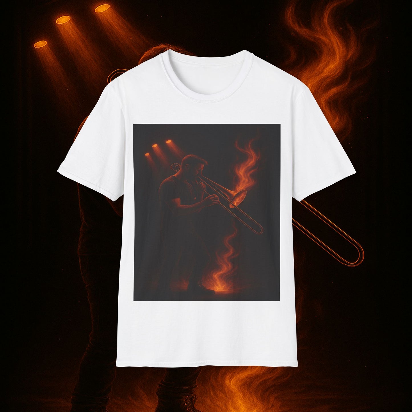 "Camiseta Trombón 🎷🔥No todos los fuegos hacen ruido… algunos tocan el alma.” 🔥🎷