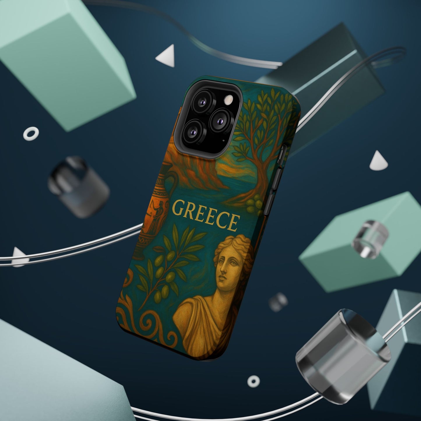 "Funda Magnética Reforzada Magnética Reforzada Grecia: Cuna de Dioses, Maravillas y Filosofía 🌊🏛️⚡"