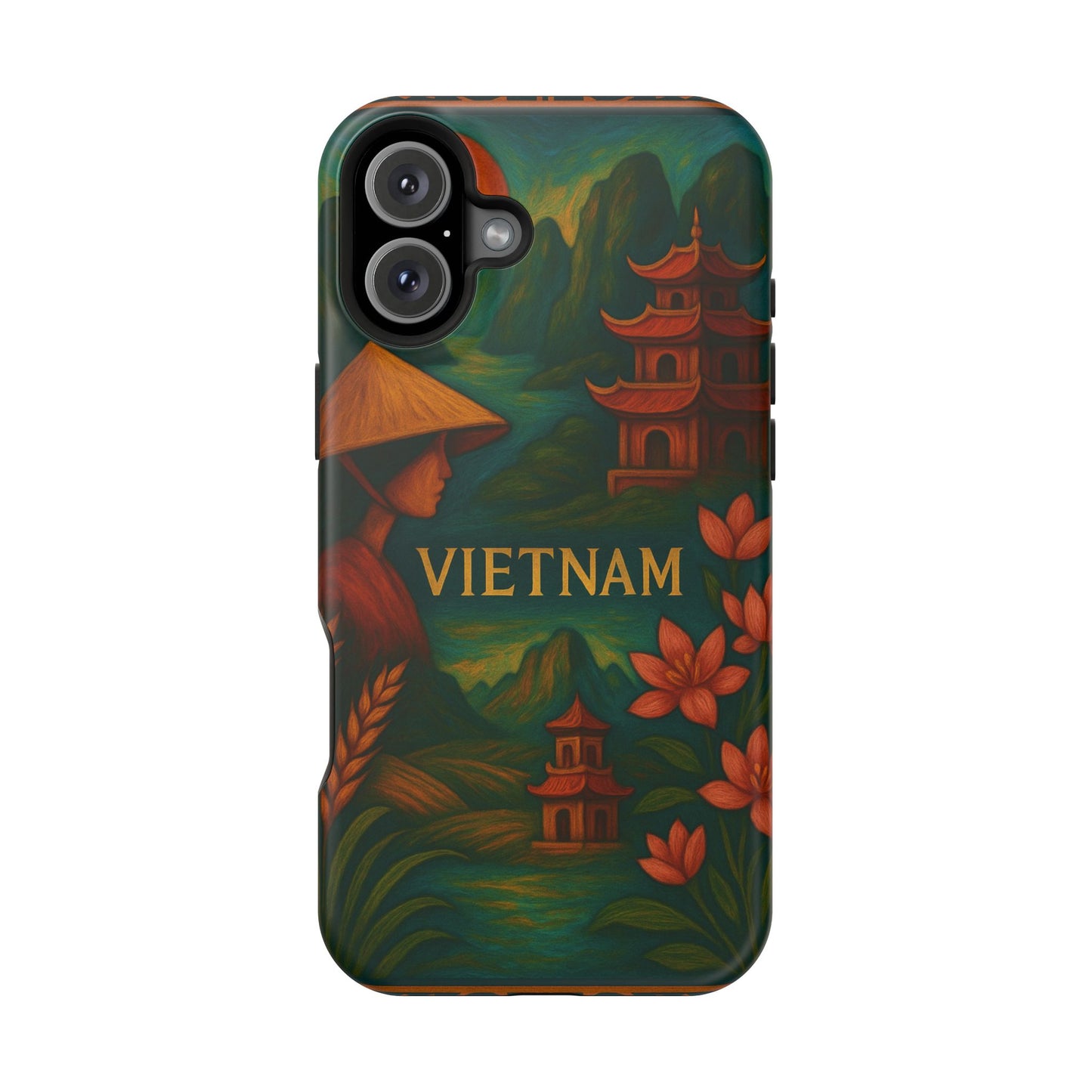 "Reinforced Magnetic Case Vietnam: Tradition, Nature and Ancestral Legends 🎋🏯🐉"