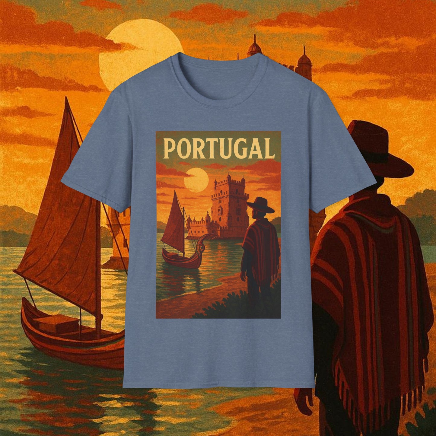 "Camiseta Portugal: Encanto Atlántico, Fados y Azulejos 🌊🎶🧿"
