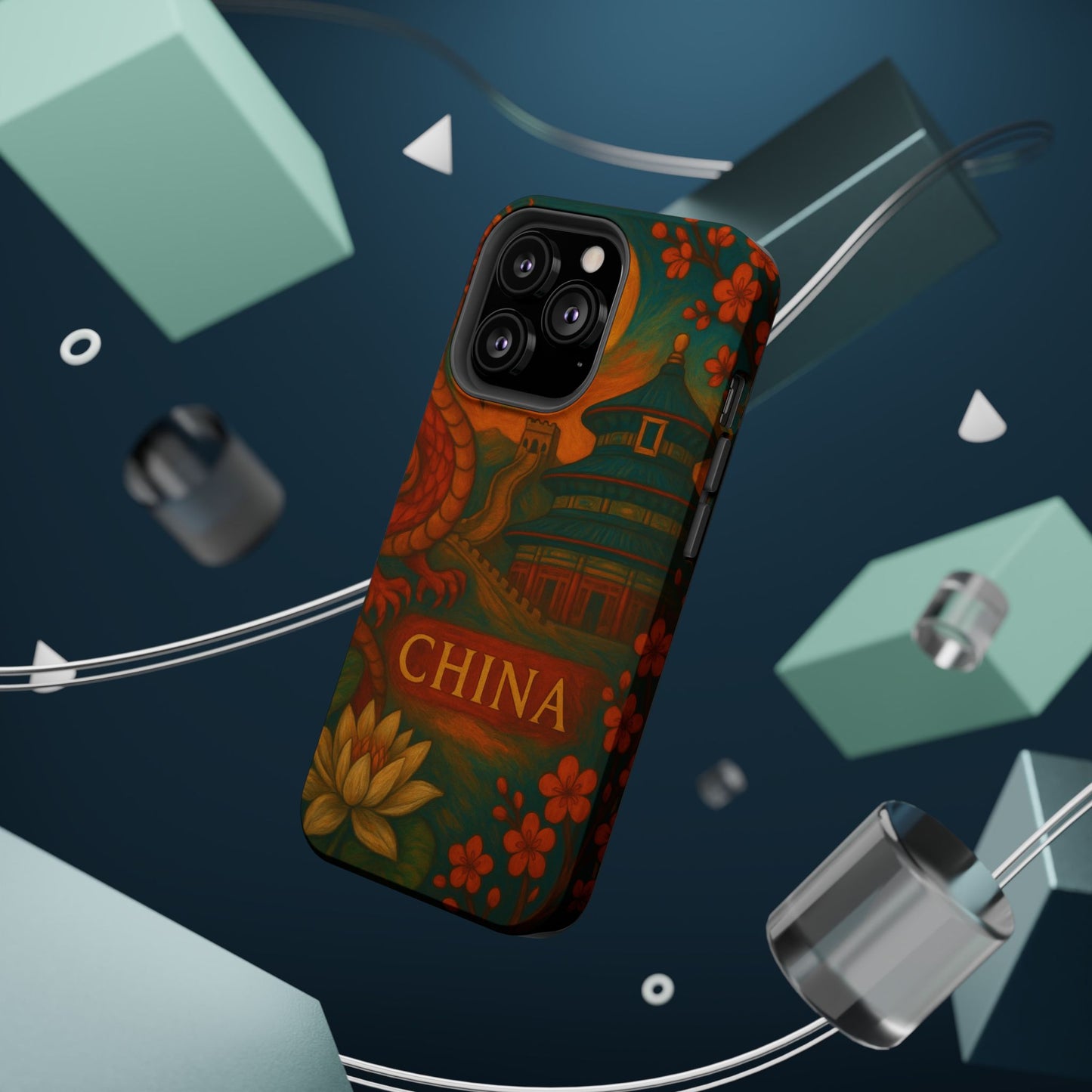 "Funda Magnética Reforzada Magnética Reforzada China – Dragones, murallas y leyendas eternas"