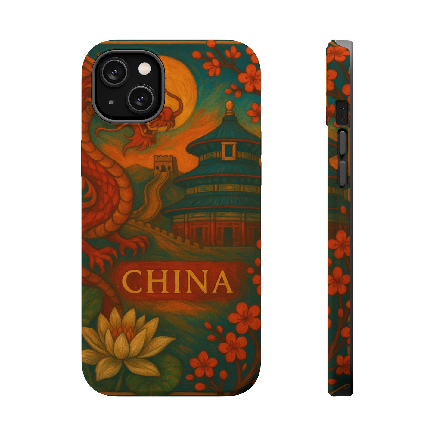 "Funda Magnética Reforzada Magnética Reforzada China – Dragones, murallas y leyendas eternas"