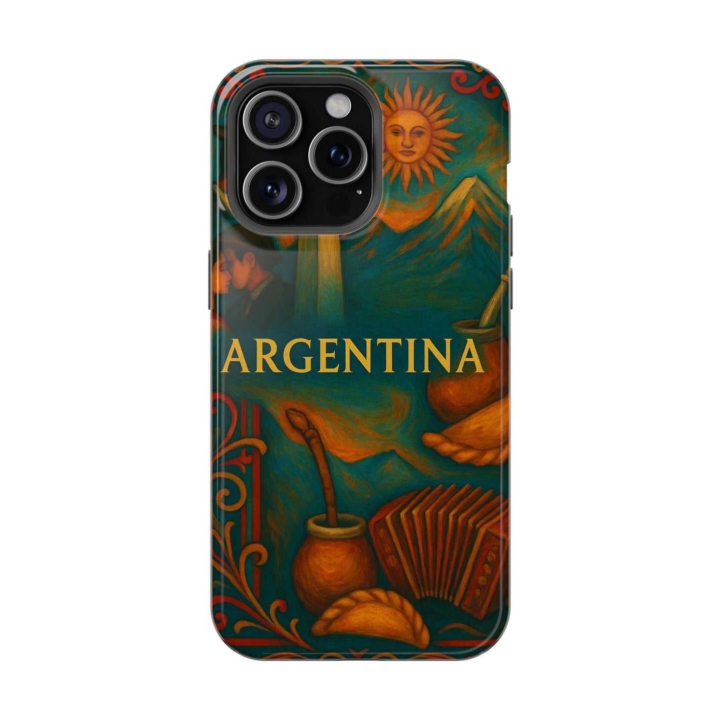 "Funda Magnética Reforzada Argentina: Pasión, Tradición y Tierra de Sueños🔥🏞️"