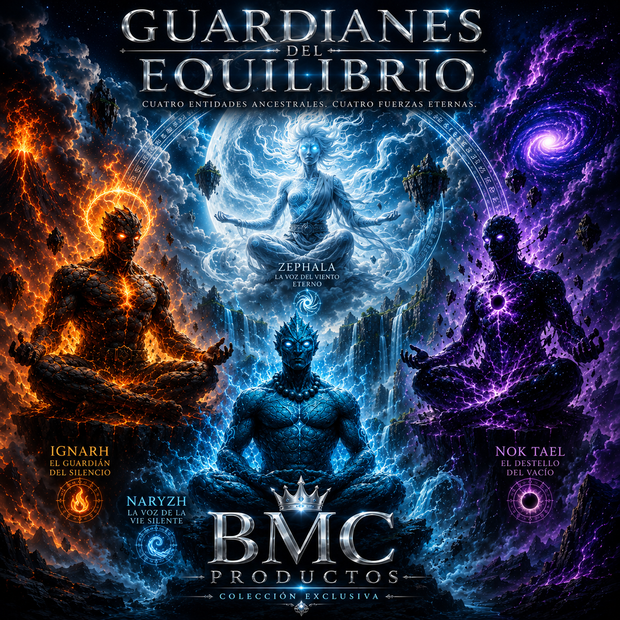 "Elementales del Origen: Guardianes del Equilibrio"