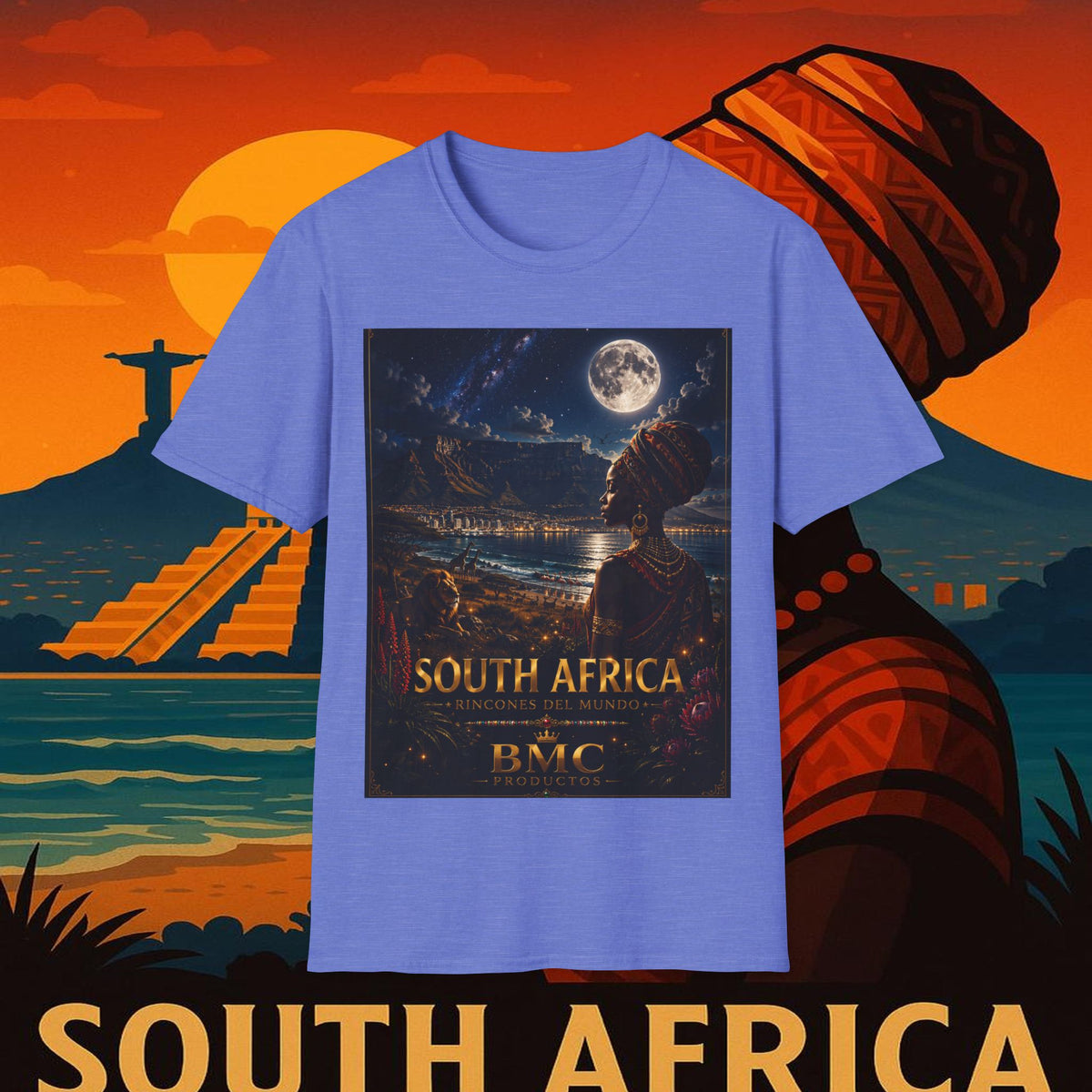 "Camiseta Sudáfrica 🌍 – Un mundo de aventuras y diversidad"