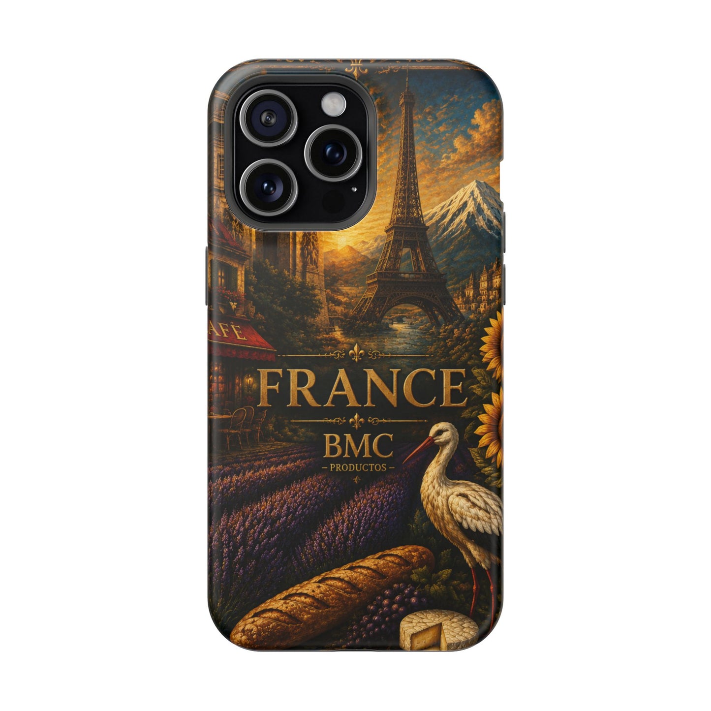 "Funda Magnética Reforzada Francia: Romance bajo la Luna 🌙🗼✨"